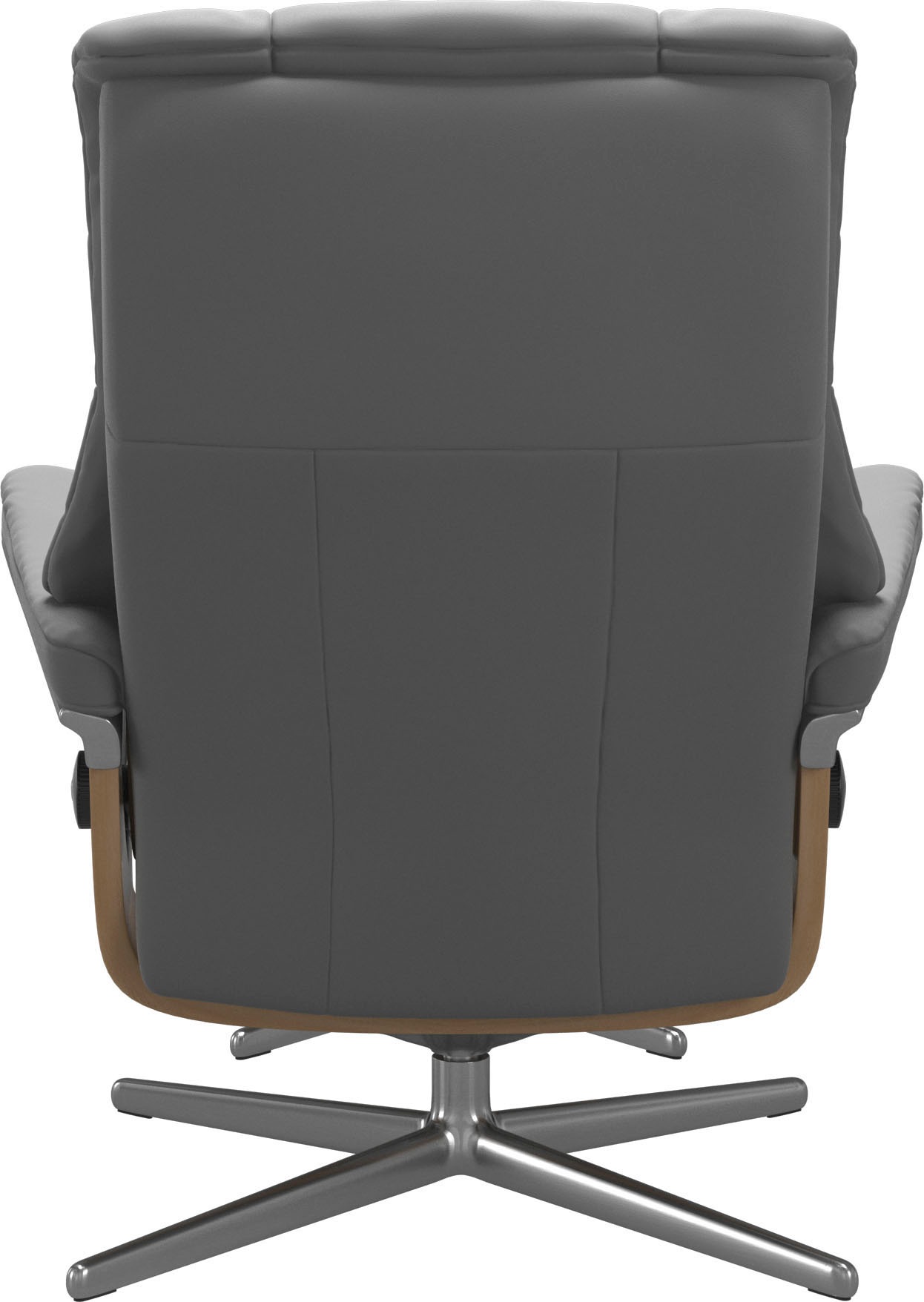 Stressless® Relaxsessel »Mayfair«, (Set, Relaxsessel mit Hocker), mit Hocker, mit Cross Base, Größe S, M & L, Holzakzent Eiche