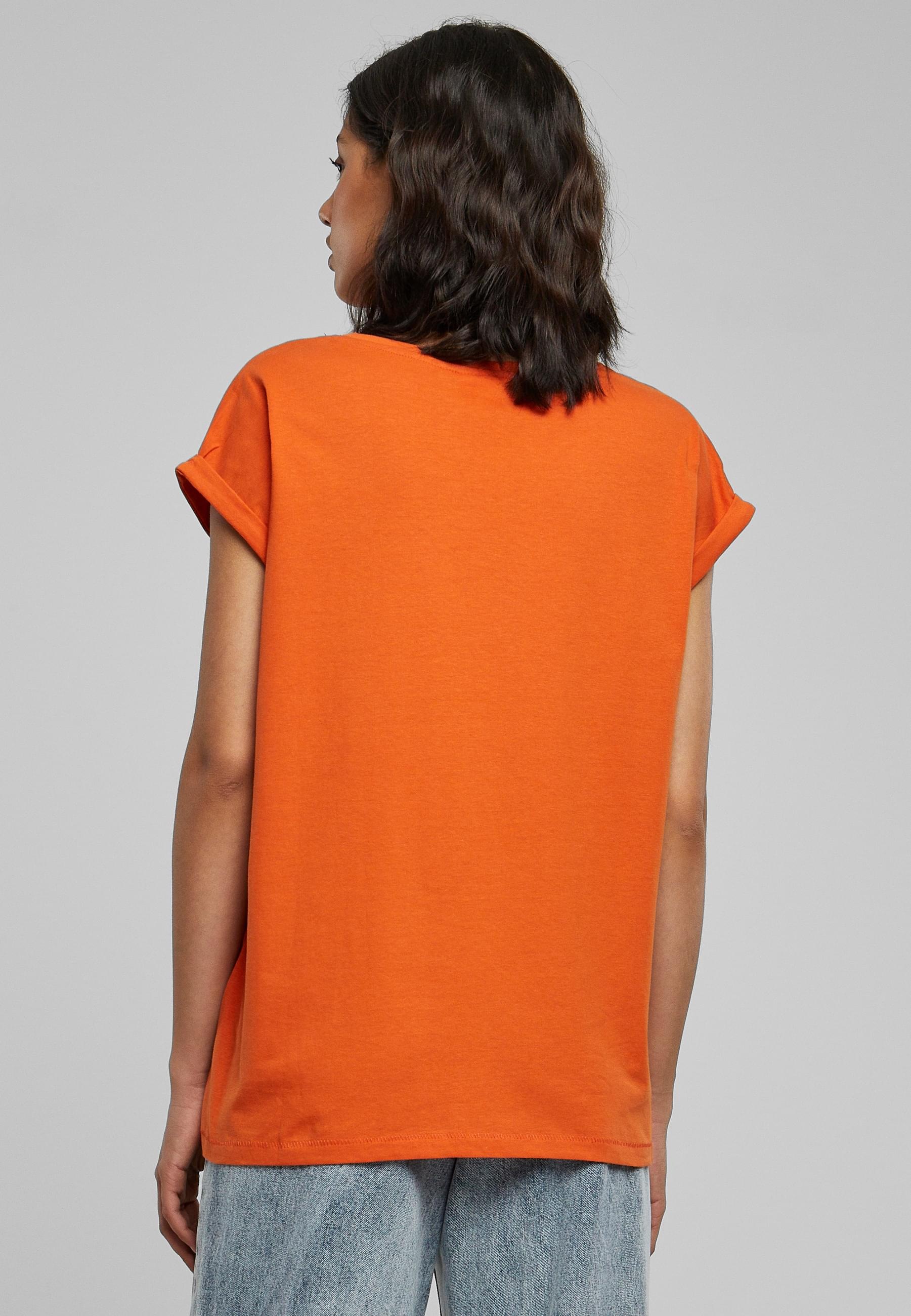 URBAN CLASSICS Kurzarmshirt »Urban Classics Damen Ladies Extended Shoulder Tee«, (1 tlg.)