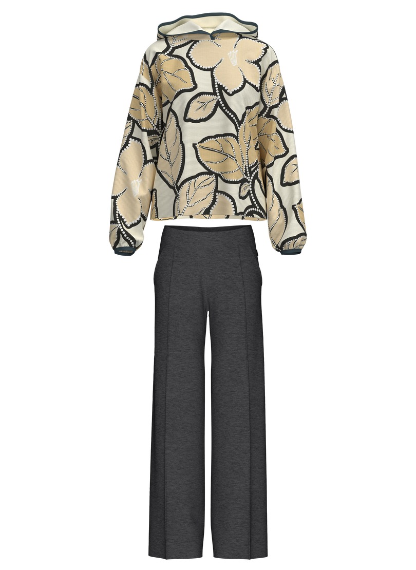 Trigema »TRIGEMA Outfit mit floralem Muster« 1