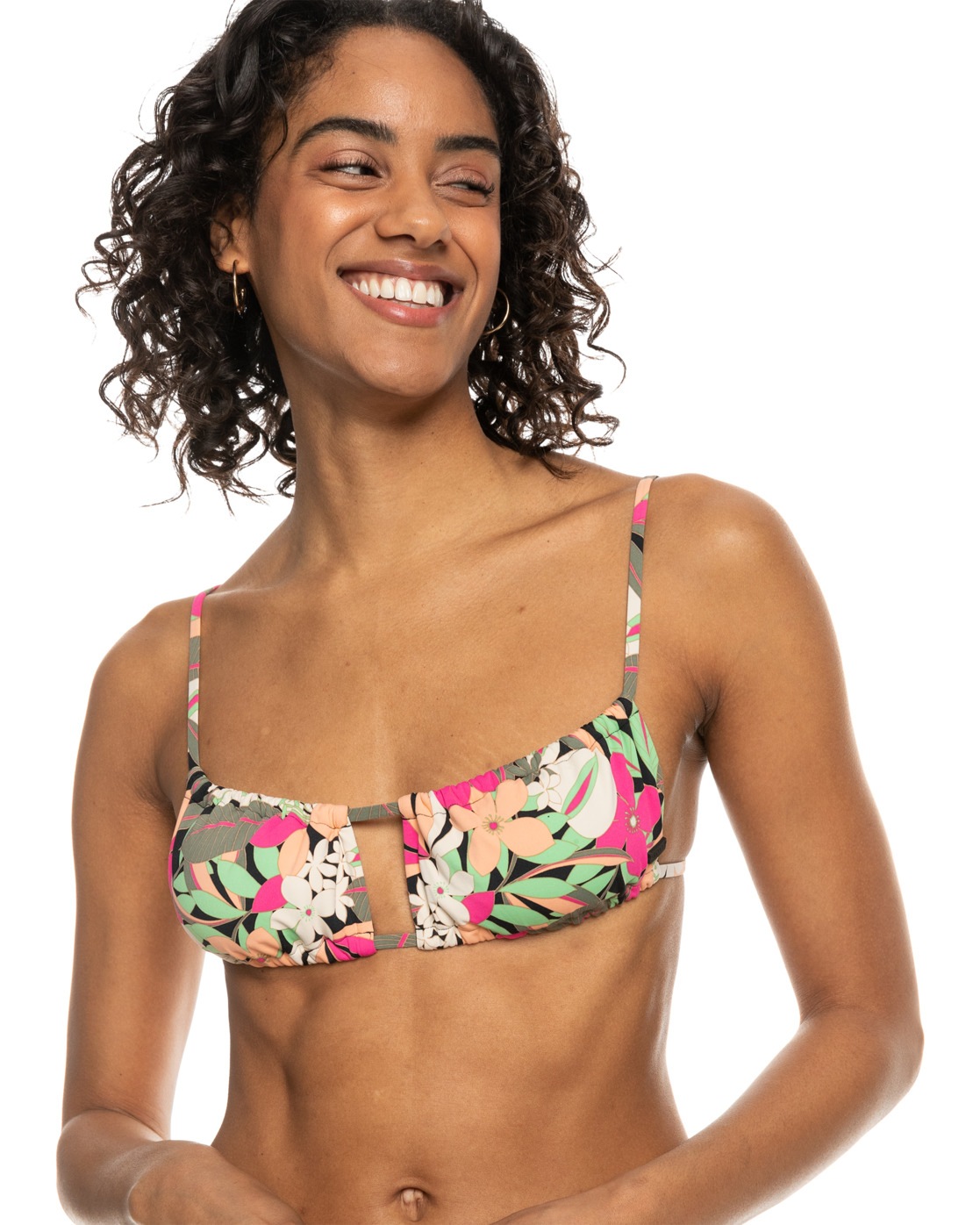 Roxy Bandeau-Bikini-Top "Printed Beach Classics" günstig online kaufen