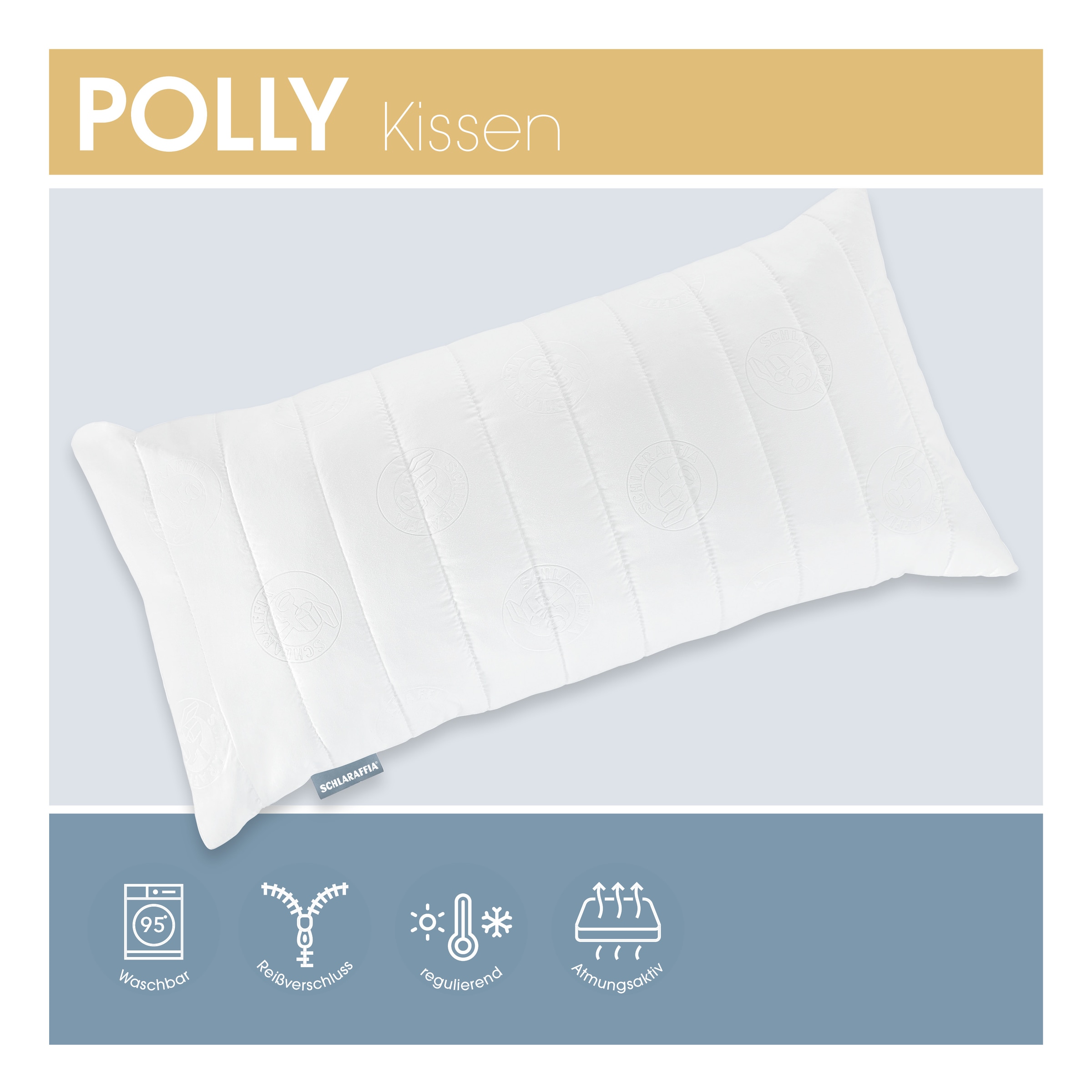 Schlaraffia Kopfkissen »Polly« 1 Stk. tlg.