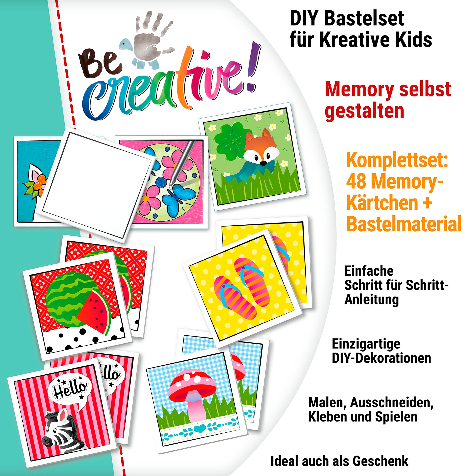 Ravensburger Kreativset »BeCreative Midi, memory® Bastelset DIY«, Made in Europe