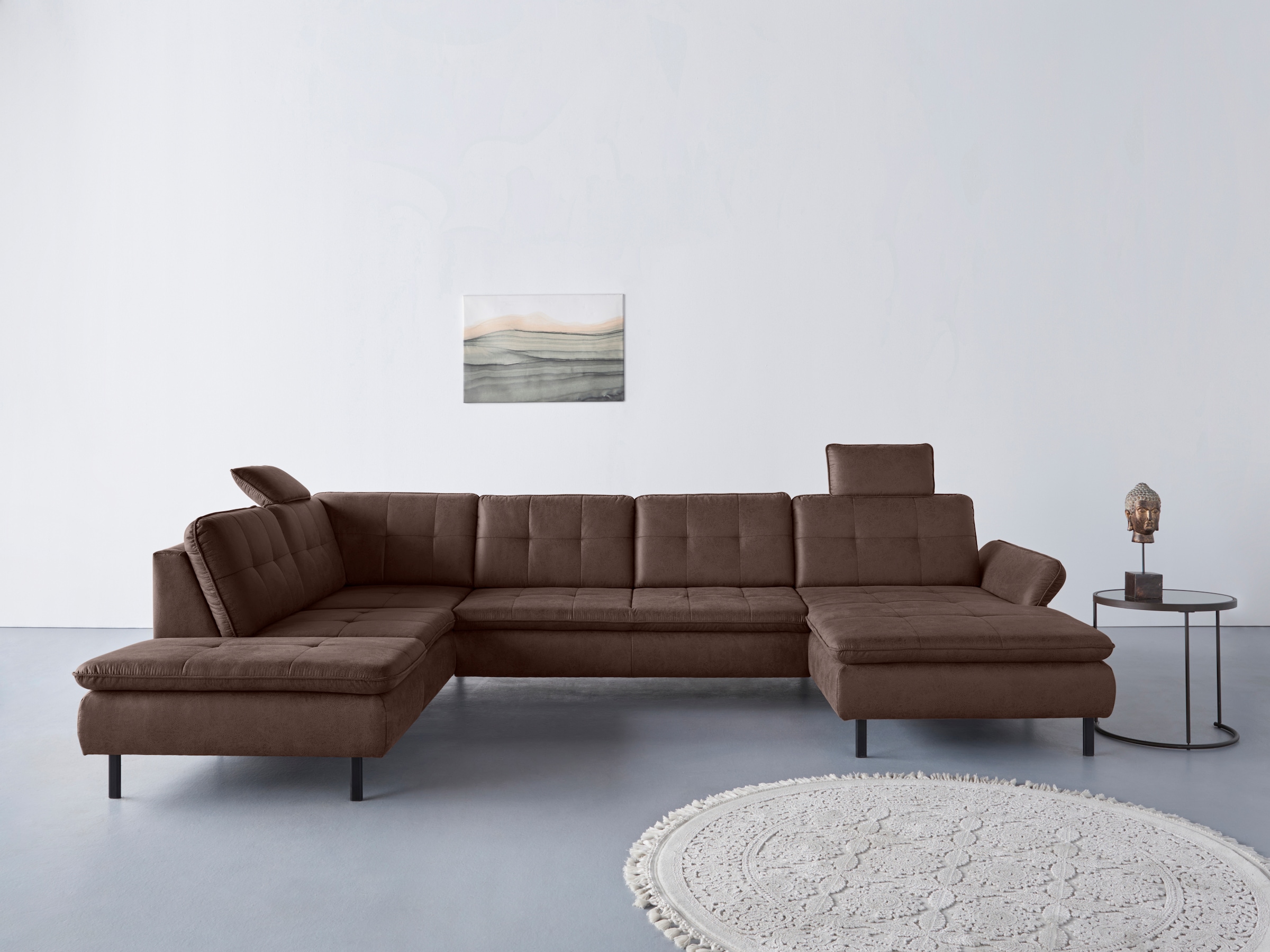 Home affaire "Birkholm U-Form" Armlehnverstellung, auch in Easy Clean Bezug günstig online kaufen