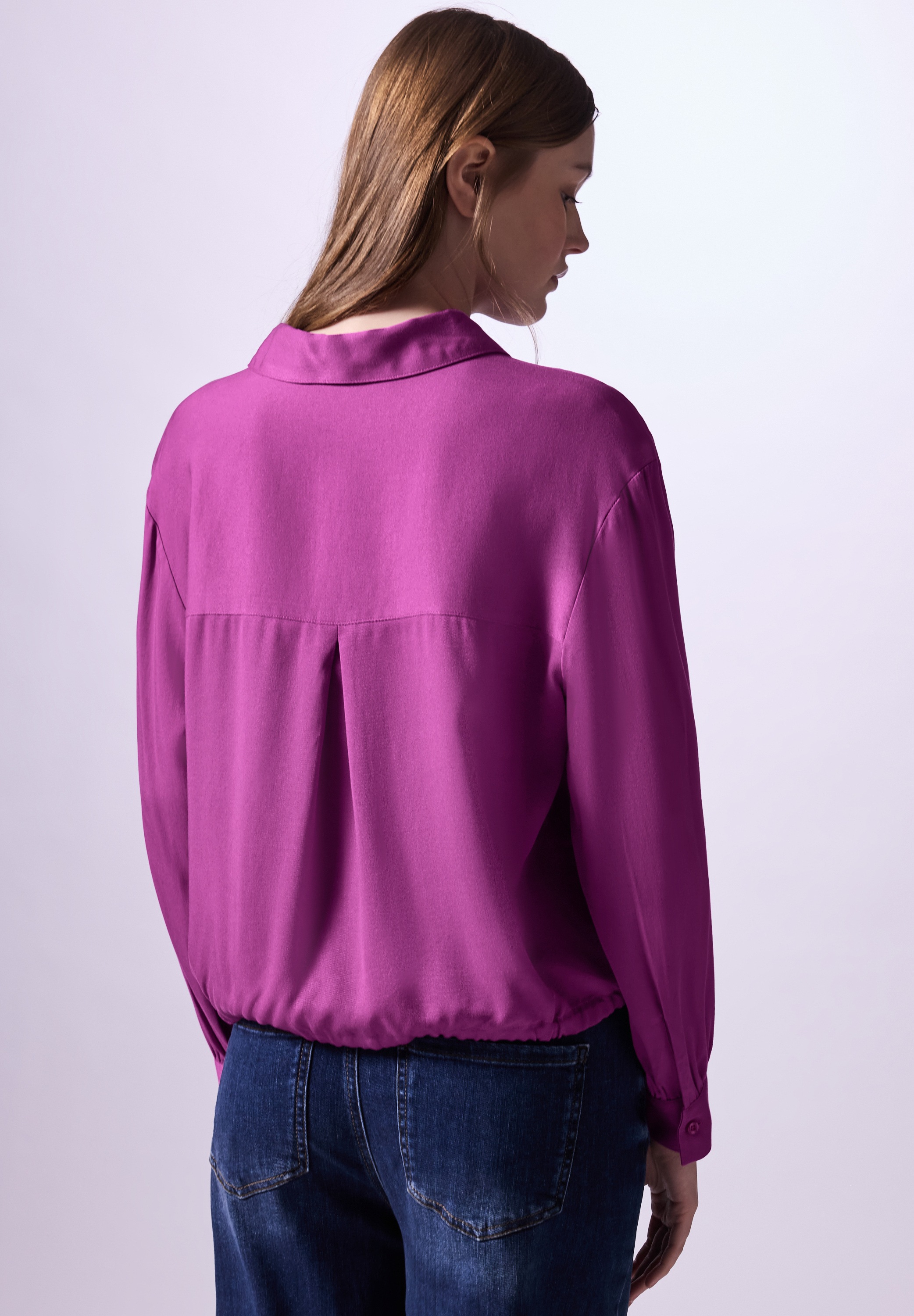 STREET ONE STUDIO Langarmbluse, aus softer Viskose
