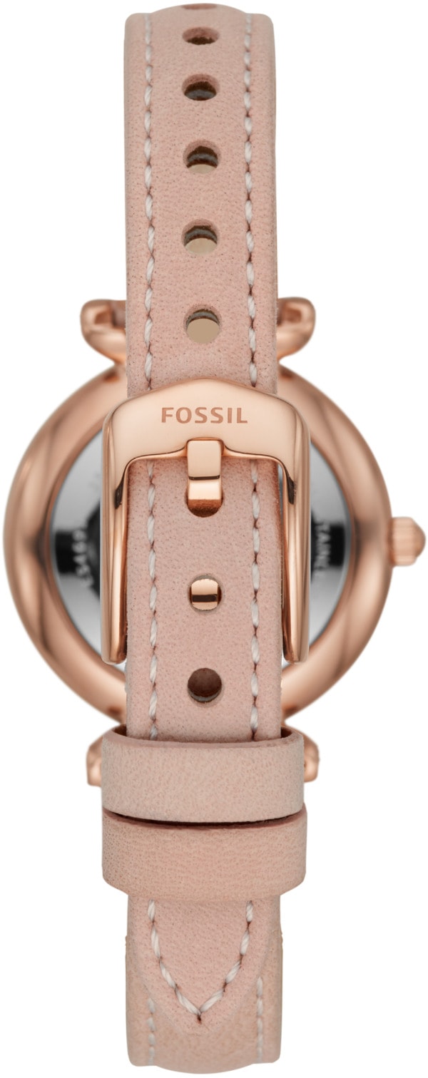 Fossil Quarzuhr »Carlie Mini, ES4699«, Armbanduhr, Damenuhr, Lederarmband