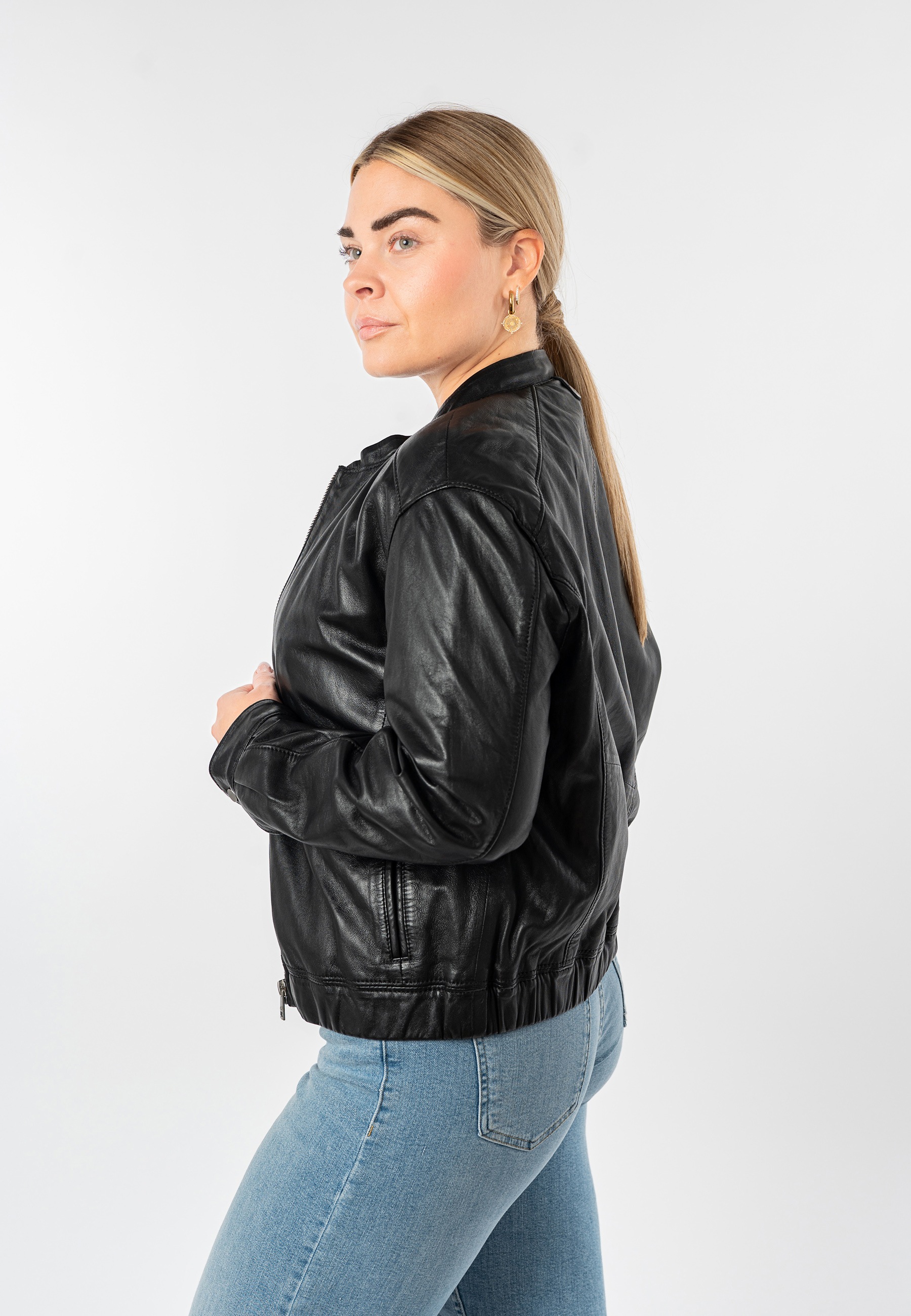 Mauritius Lederjacke "MWThilda" Bomberjacke im Oversize Fit günstig online kaufen