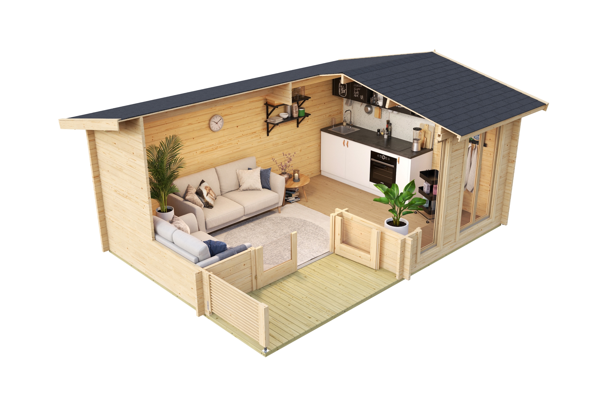 Nordic Holz Gartenhaus »BRIGHTON 44«