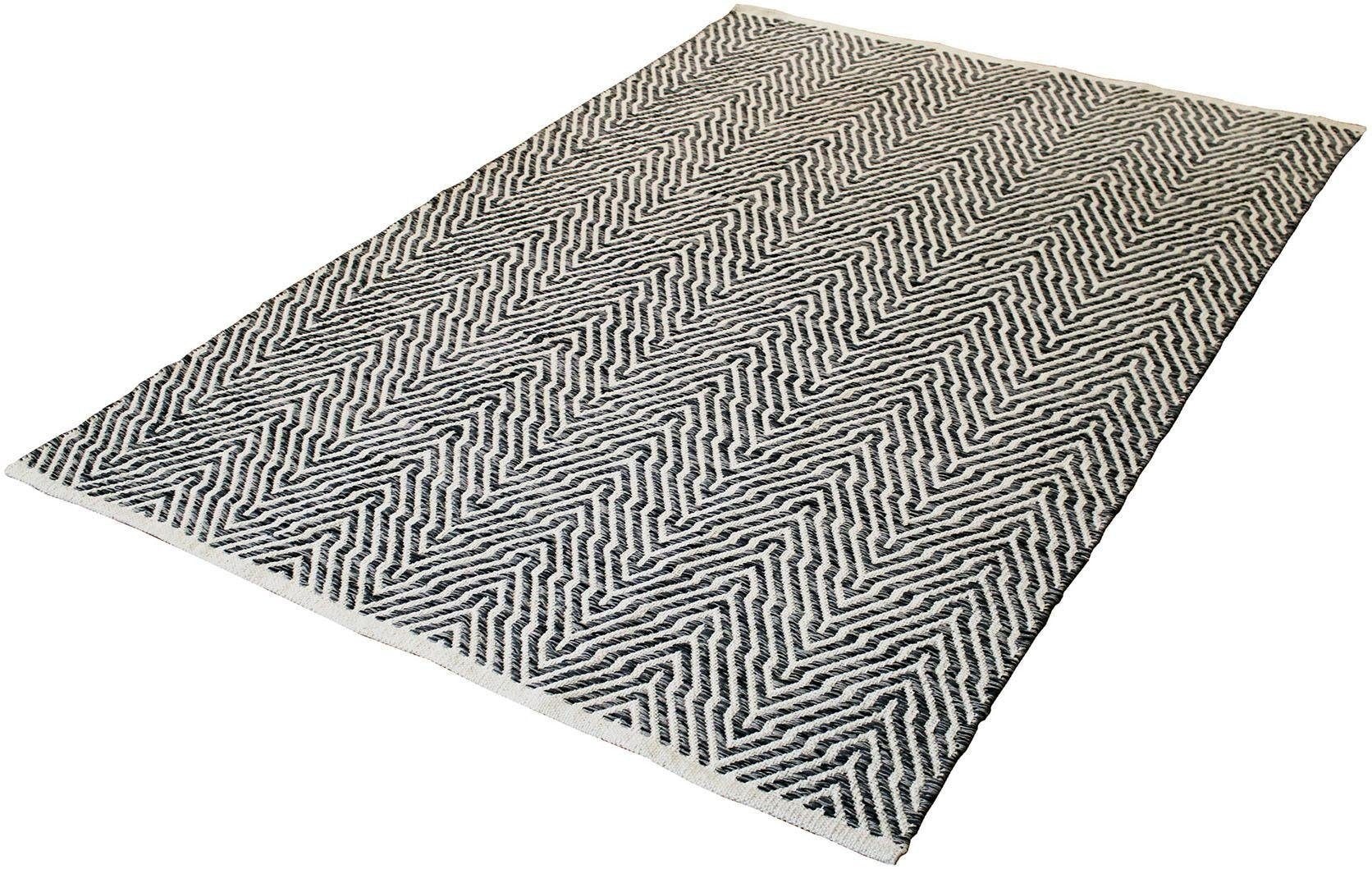 calo-deluxe Teppich »Luba 433«, rechteckig, reine Baumwolle, Wohnzimmer