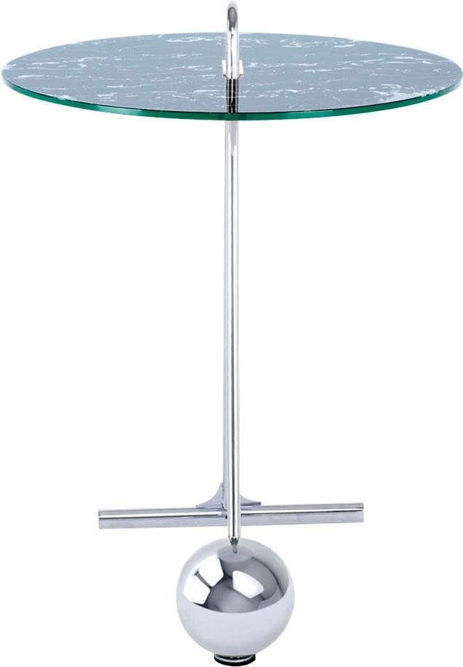 Kayoom Beistelltisch »Pendulum 525, mit runder Tischplatte«, (1 St.), Marmoroptik, Gestell im Pendel-Design, praktisch tragbar