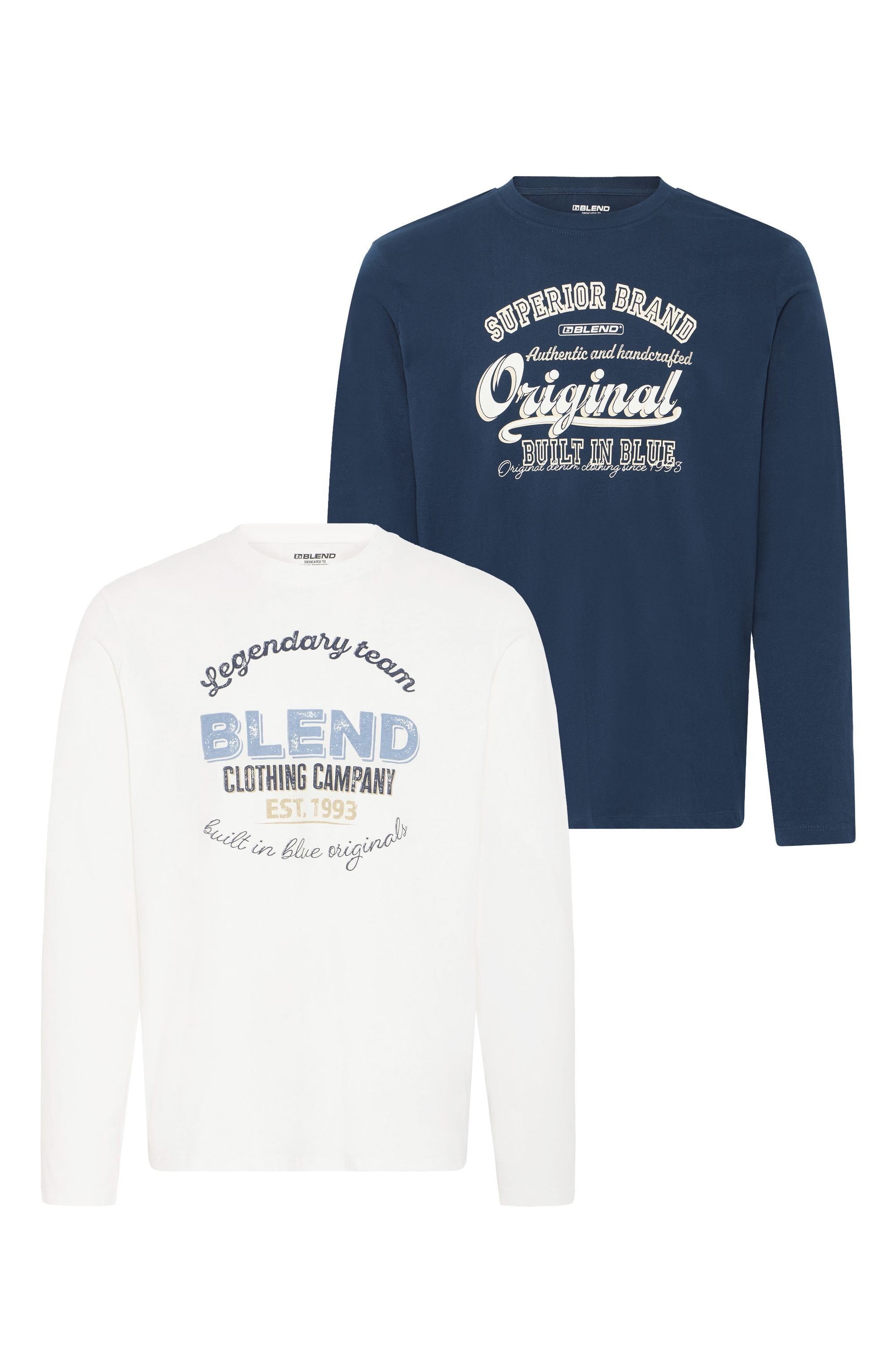 Blend Langarmshirt "Langarmshirt BHBenap 2 PACK" günstig online kaufen