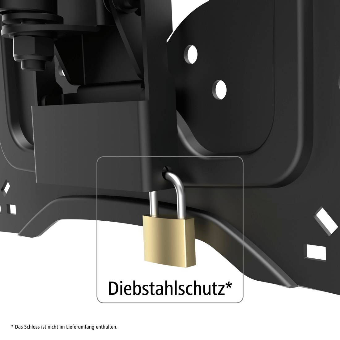 Hama TV-Wandhalterung »Wandhalterung (schwenkbar, neigbar,19"-48", VESA 200x200)«, bis 122 cm Zoll, mit Diebstahlschutz