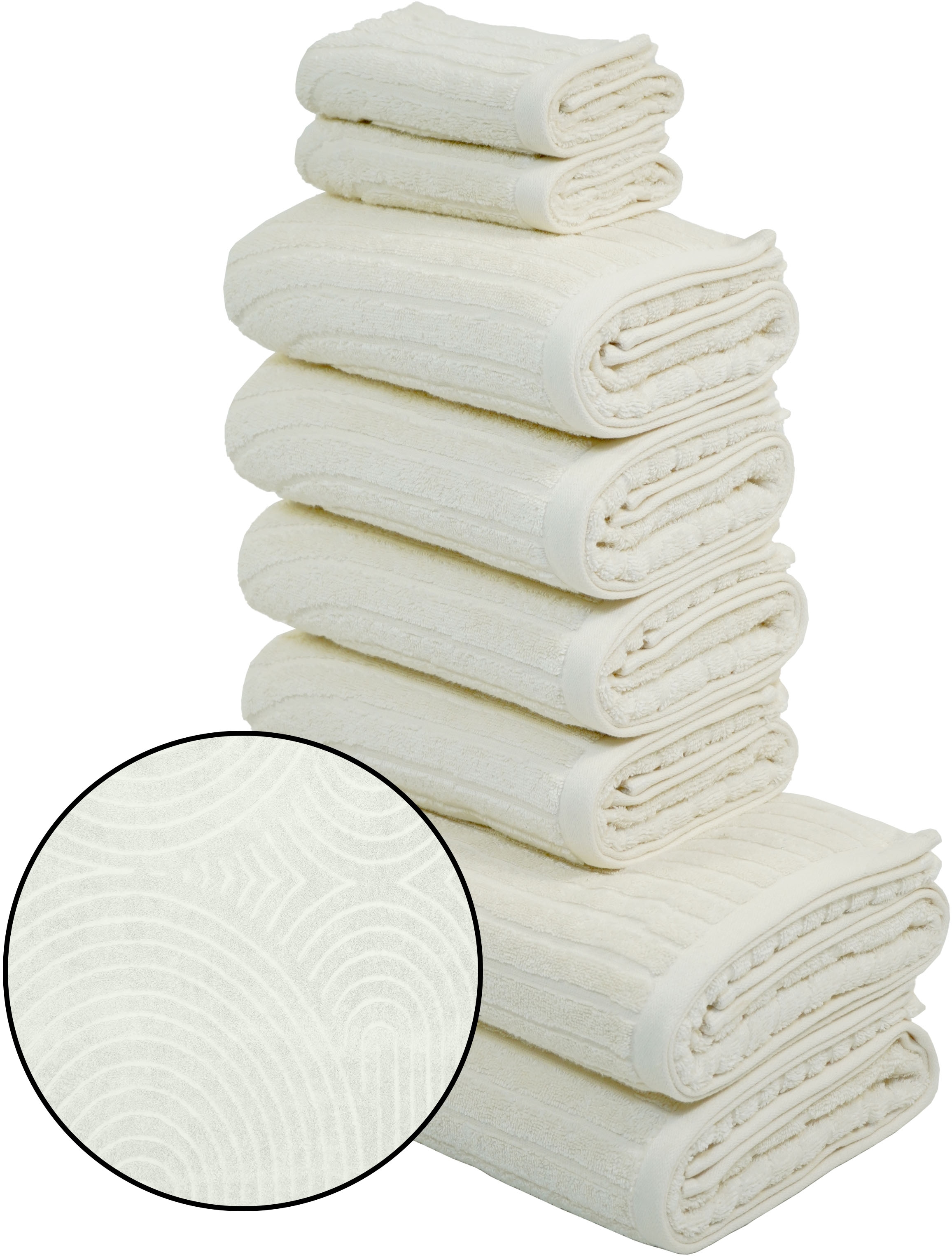 my home Handtuch Set "Handtuchset Ognon, Duschtücher, Handtücher, Gästetüch günstig online kaufen