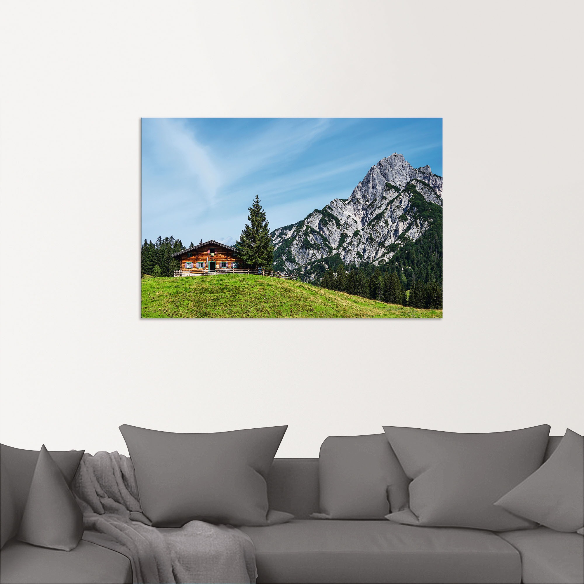 versch. in Alubild, in oder & (1 BAUR bestellen Wandbild | Wandaufkleber Berge Litzlalm die Österreich«, Artland als Leinwandbild, Poster »Blick auf Alpenbilder, Größen St.),