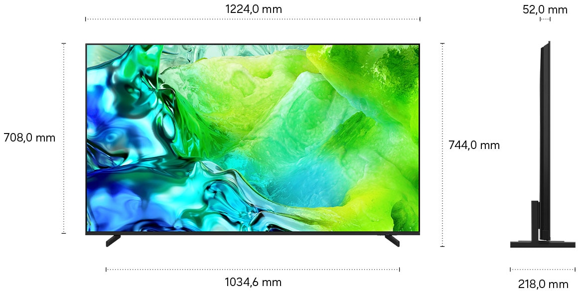 Samsung QLED-Fernseher »GQ55QN80HAU« 138 cm/55 ″ Smart-TV Real QLED Mini-LEDs, Motion Xcelerator 144 Hz, Gaming Hub, Dolby Atmos