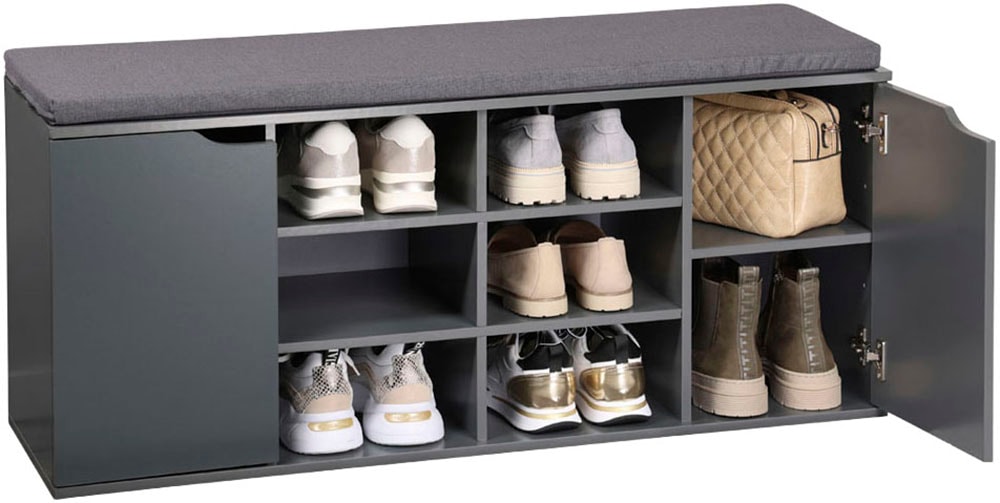 KESPER® Schuhschrank »Schuhschrank mit Sitzkissen, 2 Türen, FSC«
