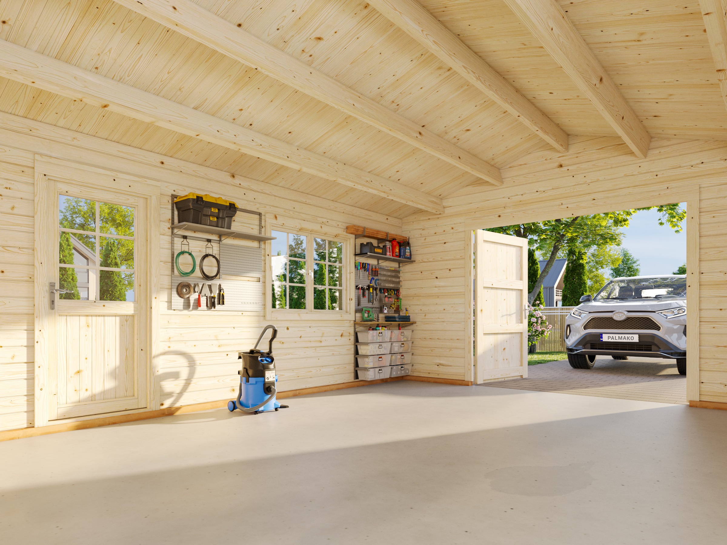 Palmako Garage »Roger, mit Holztor« BxTxH: 514x598x287 cm