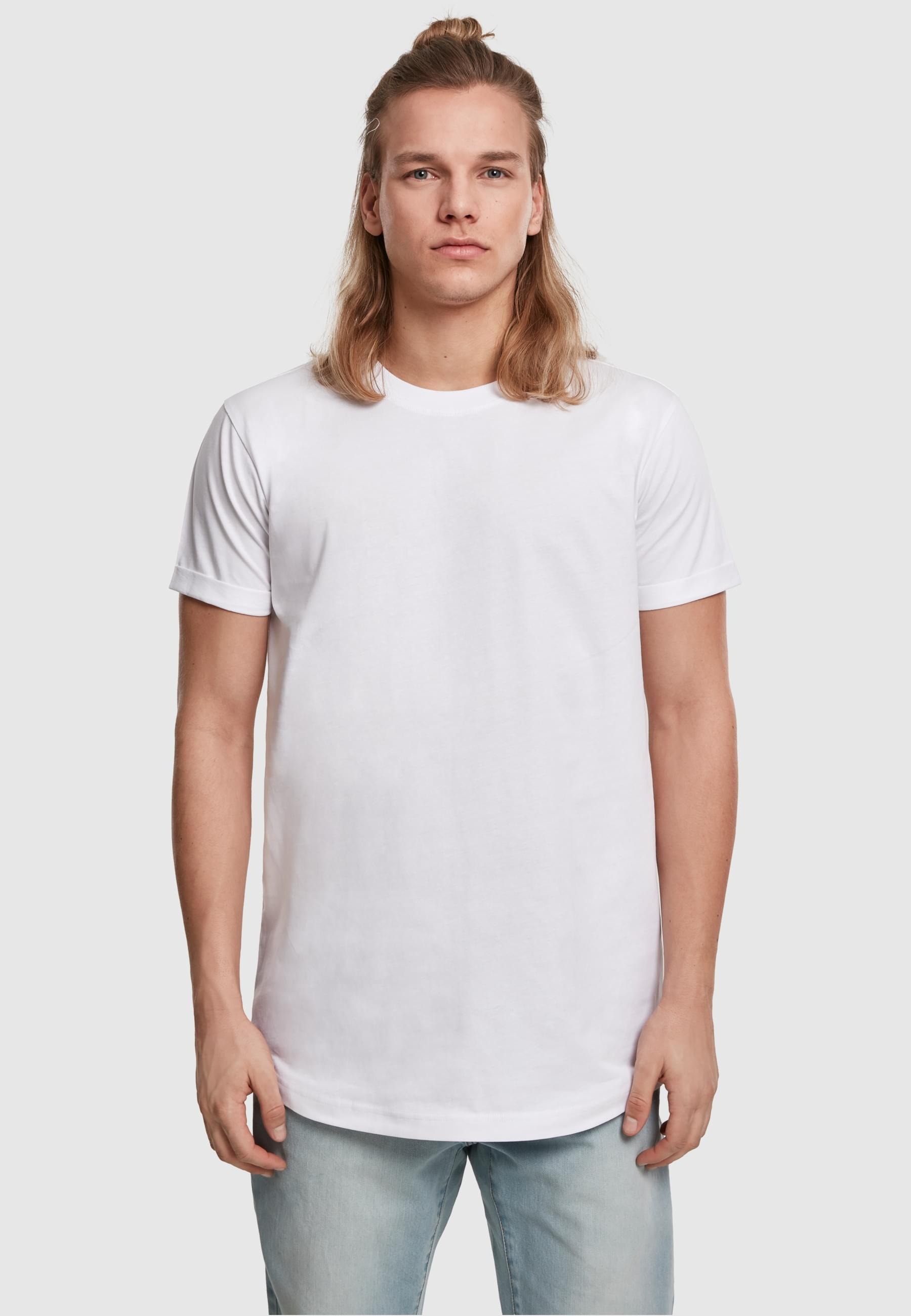 URBAN CLASSICS T-Shirt »Urban Classics Herren Short Shaped Turn Up Tee«, (1 tlg.)