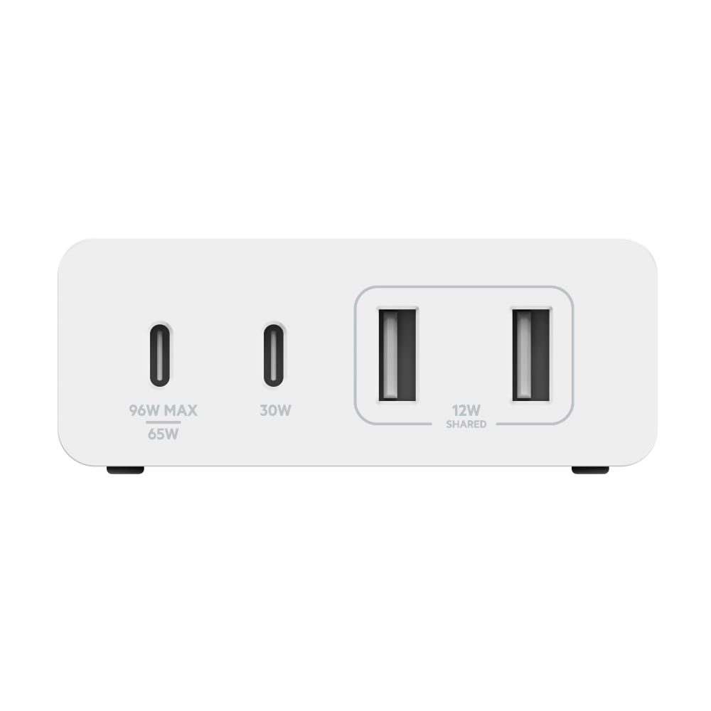 Belkin USB-Ladegerät »108W 4-Port GaN, 2x USB-C, 2x USB-A, 2m Netzkabel«, für Laptops Tablets Smartphones