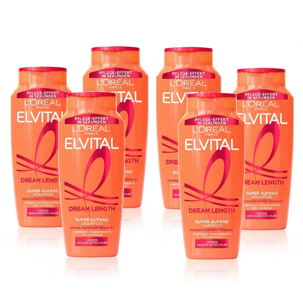L'ORÉAL PARIS Haarshampoo »ELVITAL DREAM LENGTH SHAMPOO« Repariert und stärkt das Haar, spendet Feuchtigkeit, bringt Glanz.