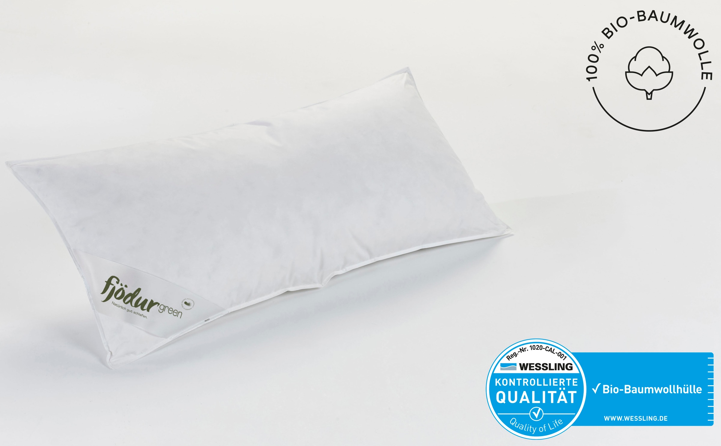 fjödur 3-Kammer-Kopfkissen "Fleur, Kissen Made in Germany" Füllung: Außen: günstig online kaufen