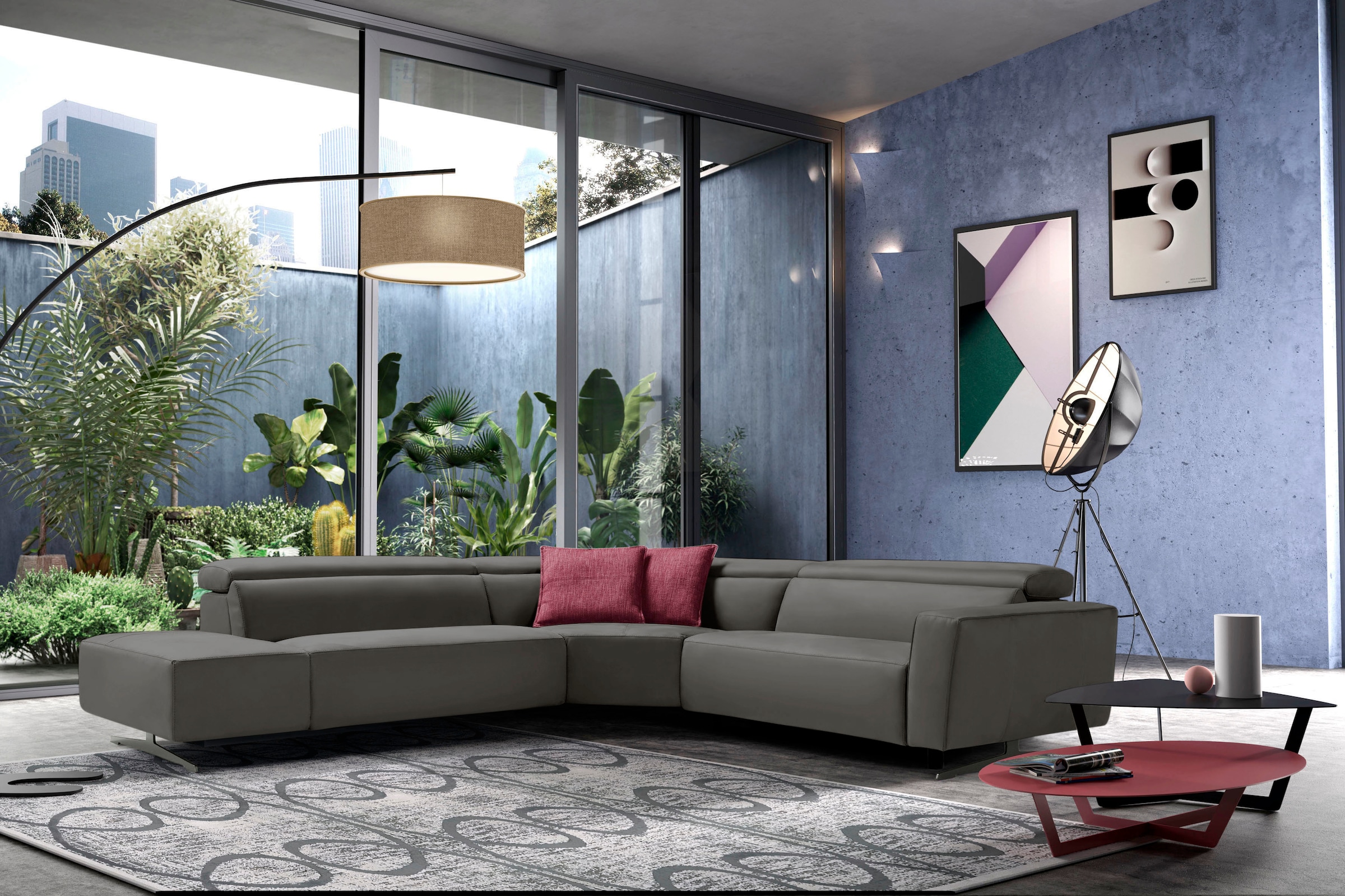 Egoitaliano Ecksofa "Stefanie-e, Designsofa der Extraklasse, bequem mit hoh günstig online kaufen