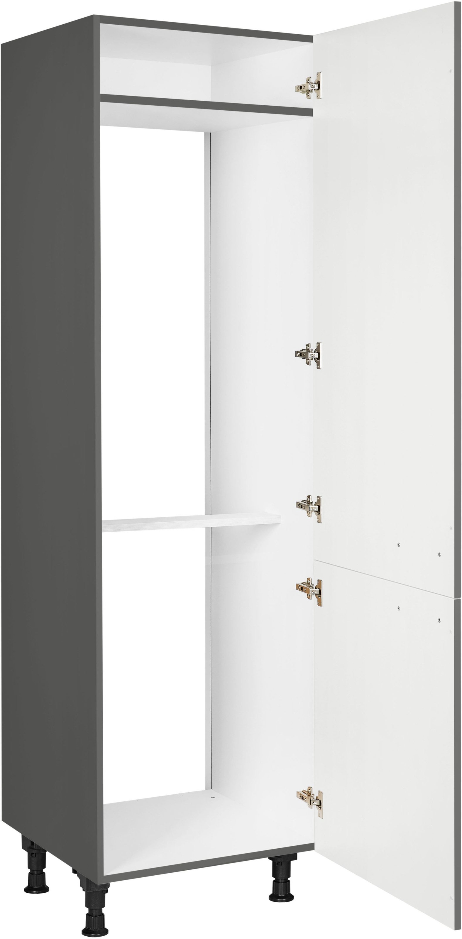 nobilia® Kühlmodul »"Flash", für ein Kühl- und Gefrierschrank, Ausrichtung wählbar«, vormontiert, Ausrichtung wählbar, Breite/Höhe: 60/216,6 cm
