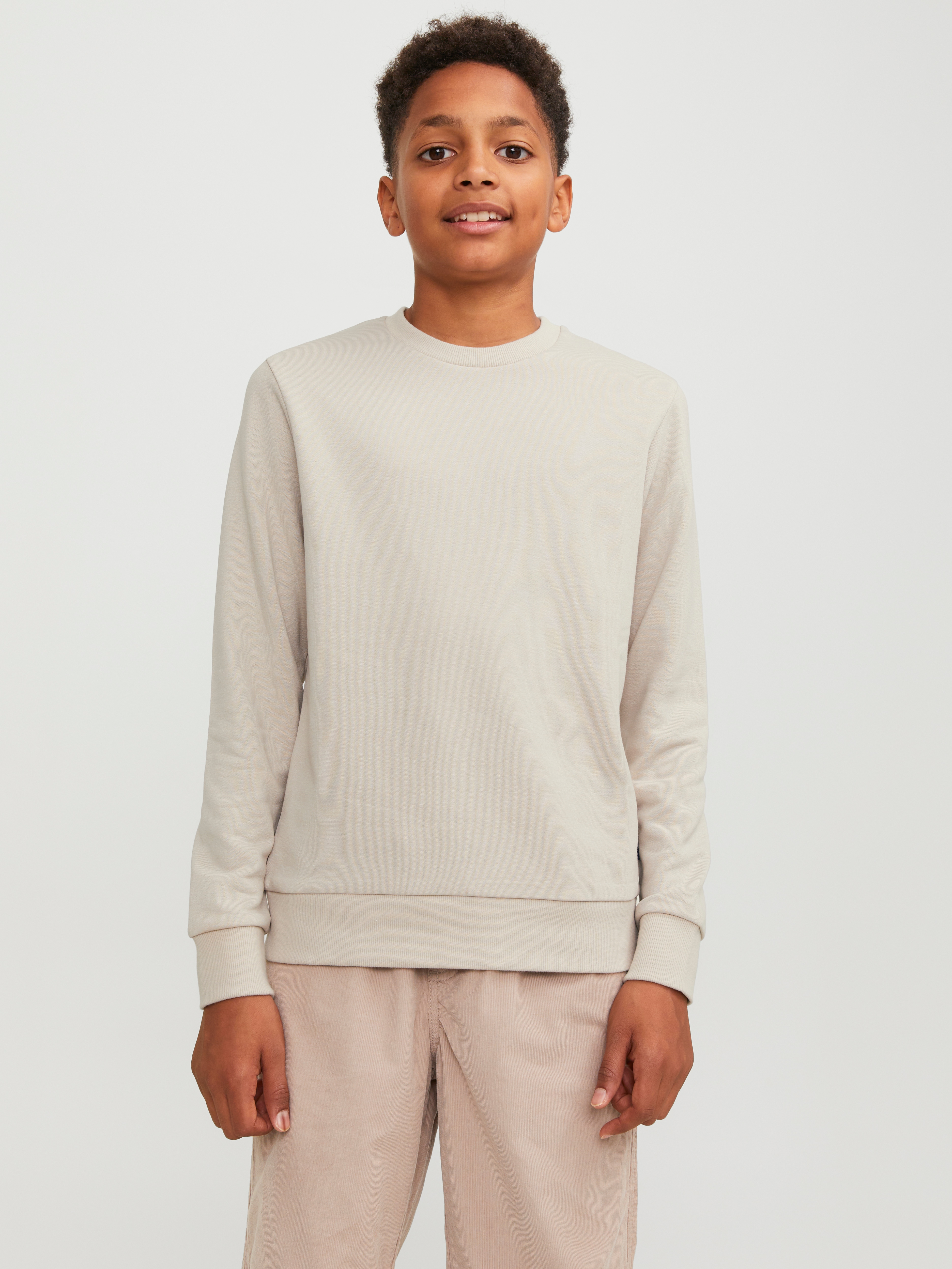 Jack & Jones Junior Sweatshirt "JJEBRADLEY einfach kombinierbar, pflegeleicht", Materialmix, regular fit