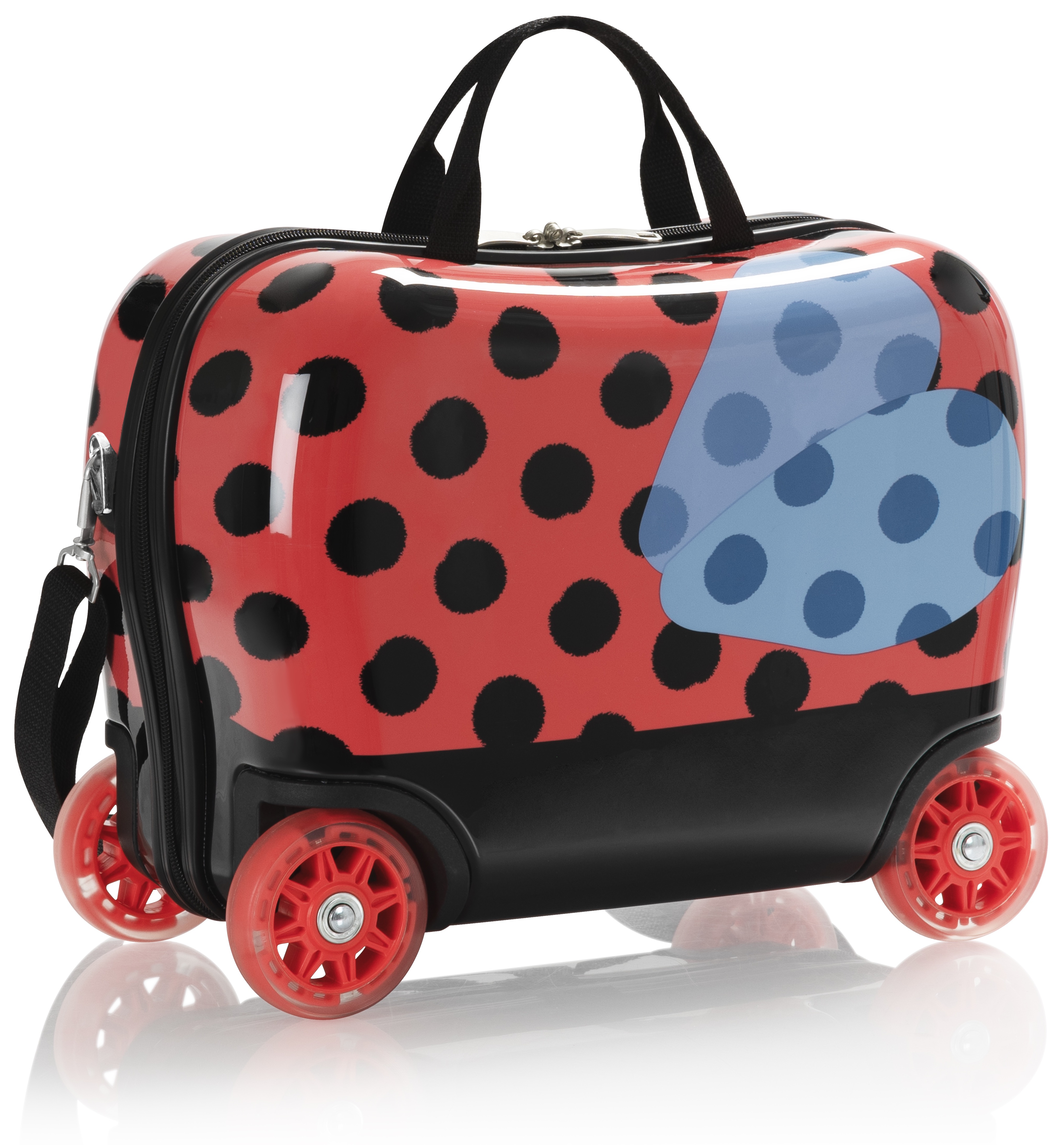 HEYS Kinder Kinderkoffer "Kinderkoffer Heys Kids Ride-On Luggage, 16 cm", rot, Polycarbonat, mehrfarbig, festlich, Koffer, Heys x Joachim Llambi