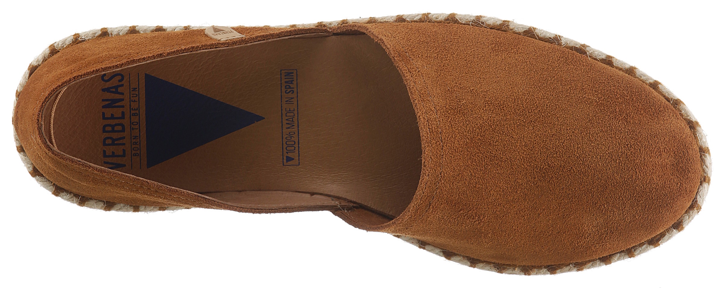 VERBENAS Espadrille, Schlupfschuh, Sommerschuh, Loafer mit typischem Jute-Rahmen