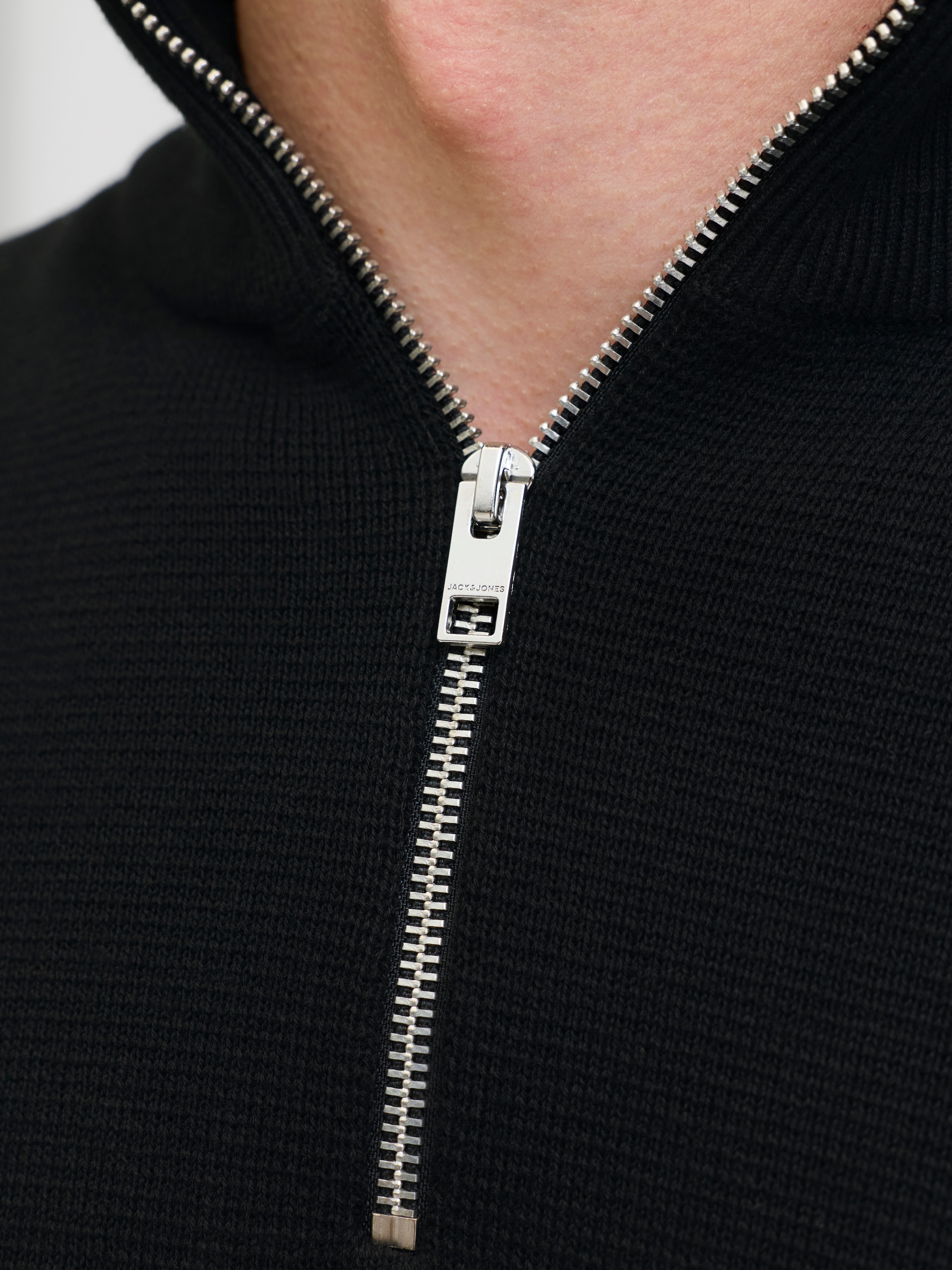Jack & Jones Troyer »JPRBLAMILANO STITCH KNIT HALF ZIP SN«, mit kurzem Reißverschluss