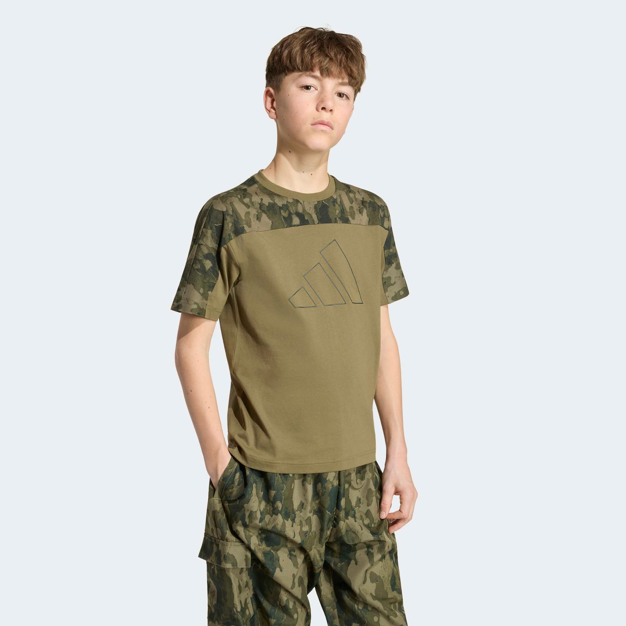adidas Sportswear T-Shirt »SEASONAL ESSENTIALS KIDS BAUMWOLL-, CAMOUFLAGE«