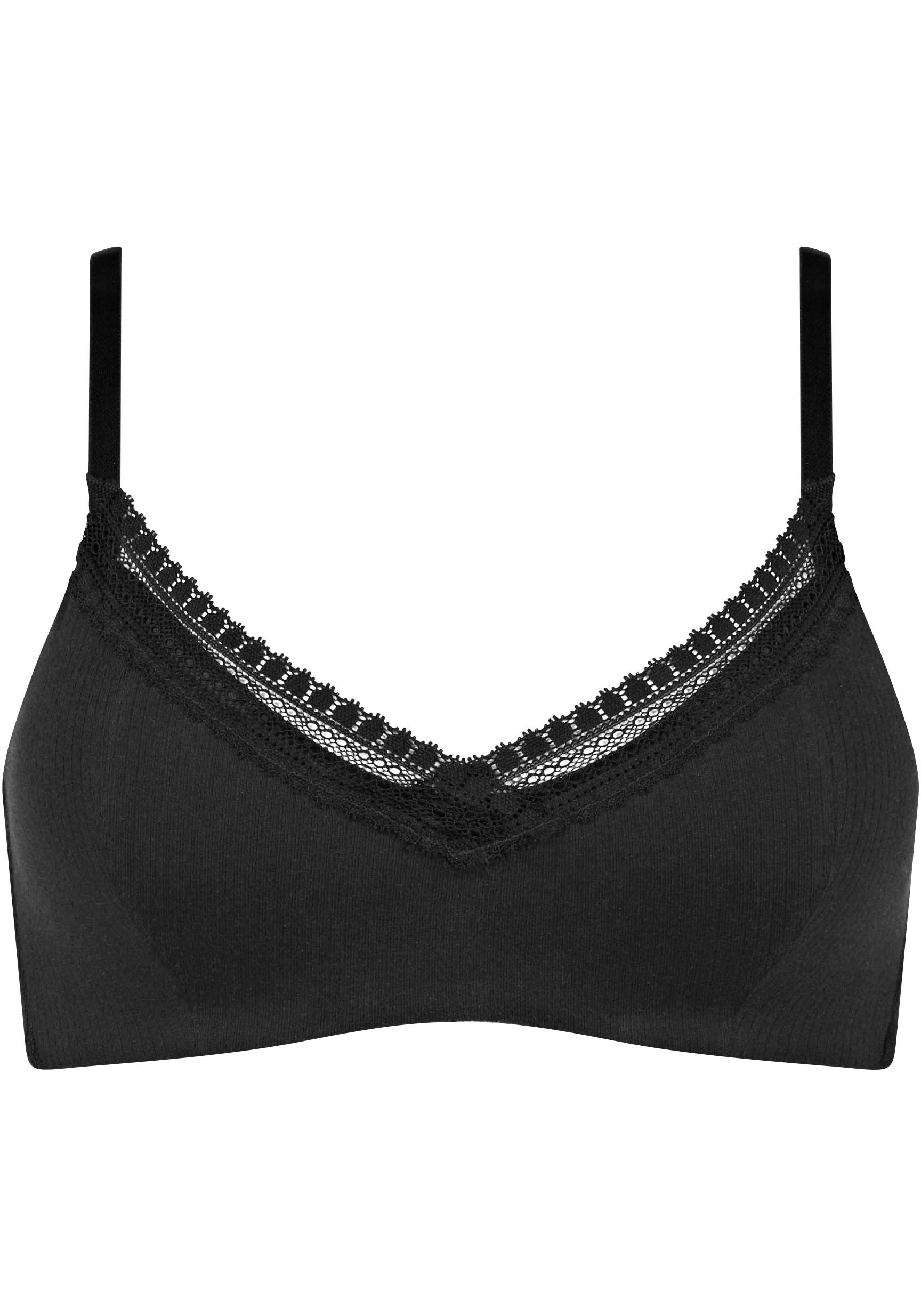 sloggi "GO Ribbed" weiche Rippware, Spitzenbesatz, mittlerer Halt günstig online kaufen