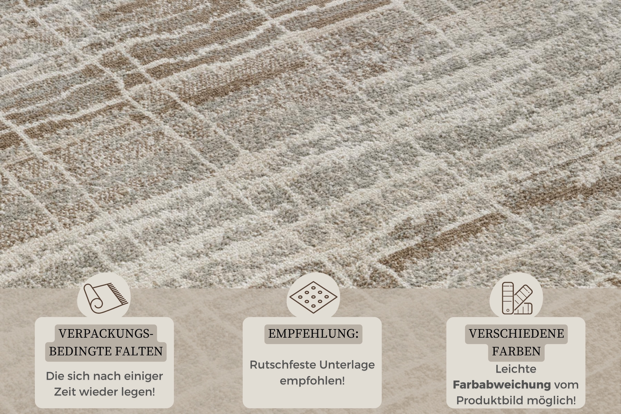 HANSE Home Teppich »Jord«, rechteckig, 8 mm Höhe, Kurzflor, Läufer, Vintage, Wohnzimmer, Schlafzimmer, Esszimmer, Flur