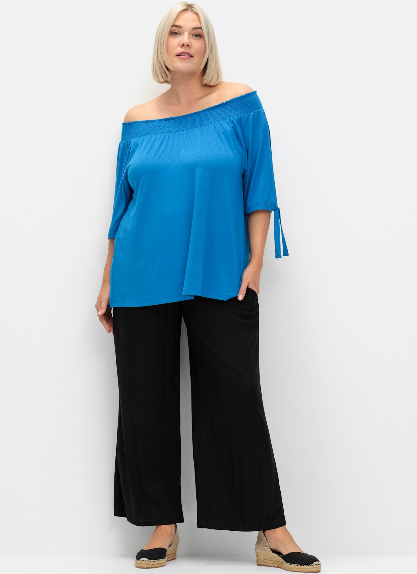 Sheego Carmenshirt "T-Shirt", (1 tlg.) günstig online kaufen