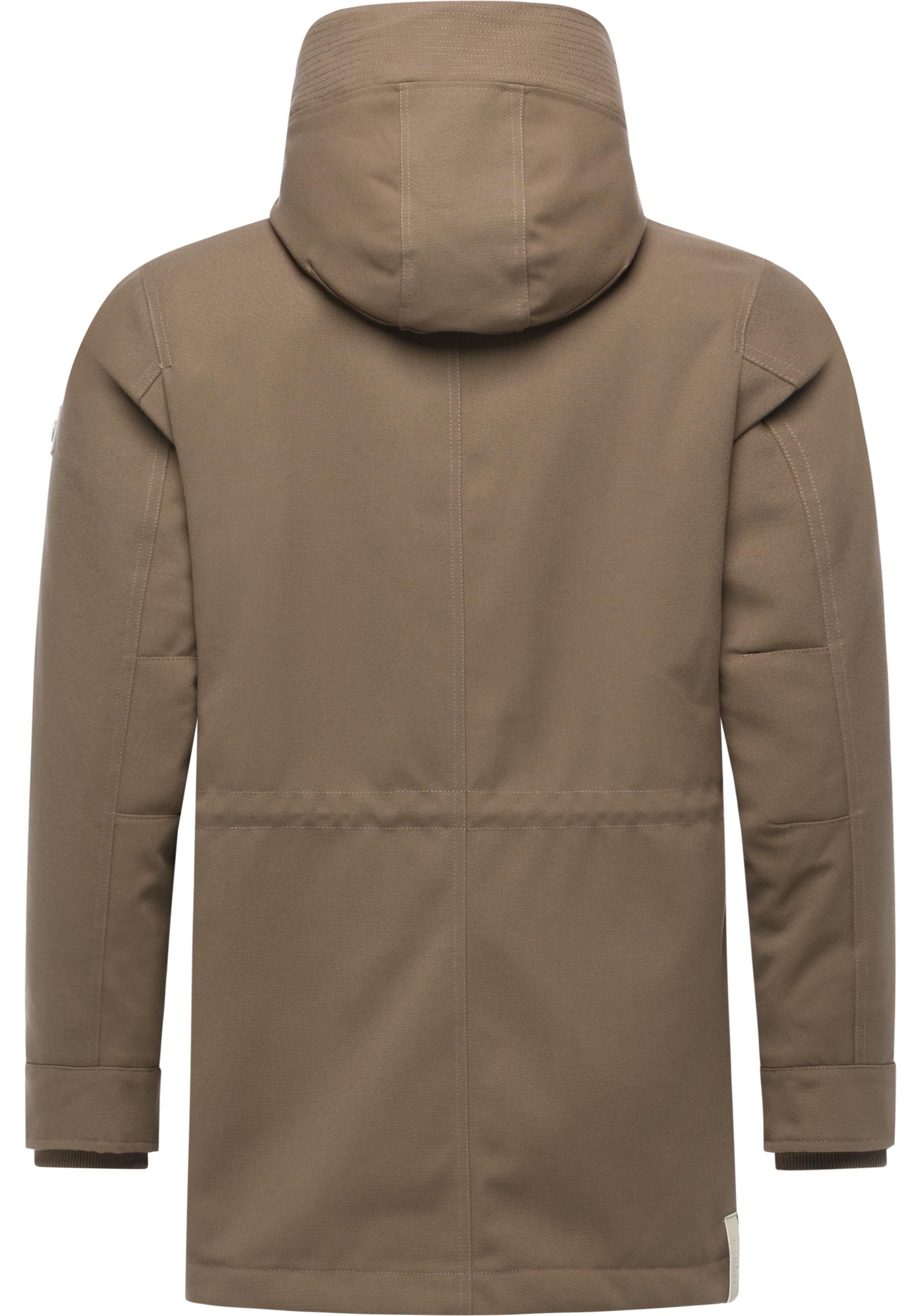 Ragwear Kurzmantel »Mr Cany YOUMODO« Wasserdichter Herren Wintermantel mit Kapuze