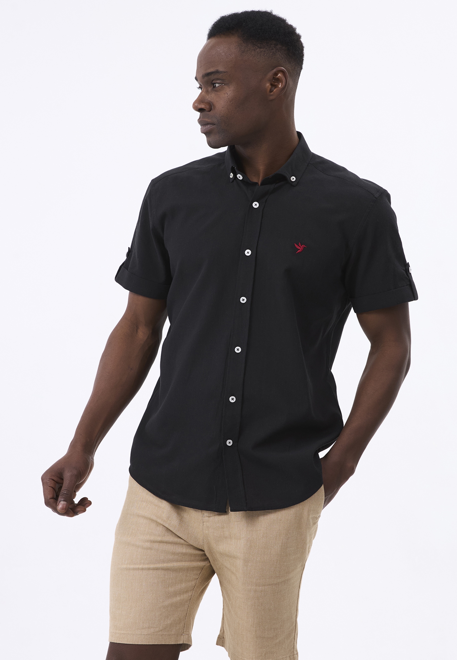 Felix Hardy Langarmhemd "Leinen-Shirt" günstig online kaufen