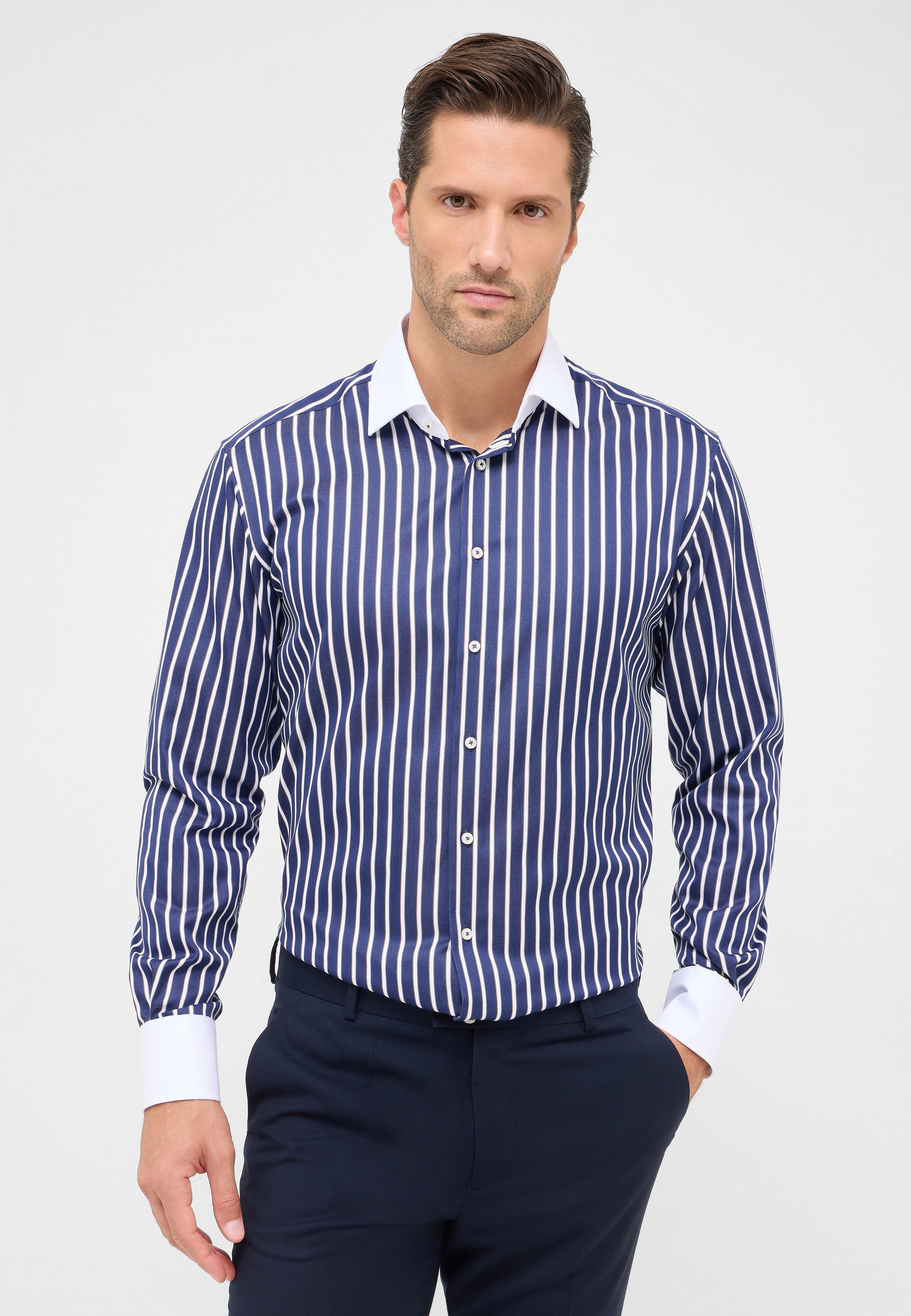 Eterna Langarmhemd "MODERN FIT", NON IRON (bügelfrei) günstig online kaufen