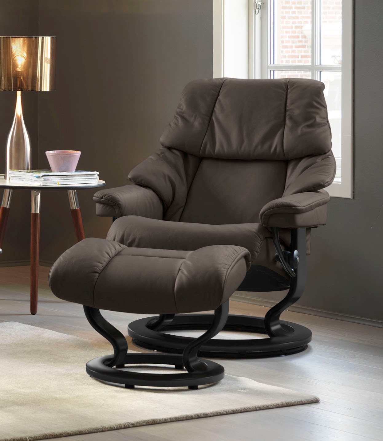 Stressless® Relaxsessel »Reno«, mit Classic Base, Größe S, M & L, Gestell Schwarz