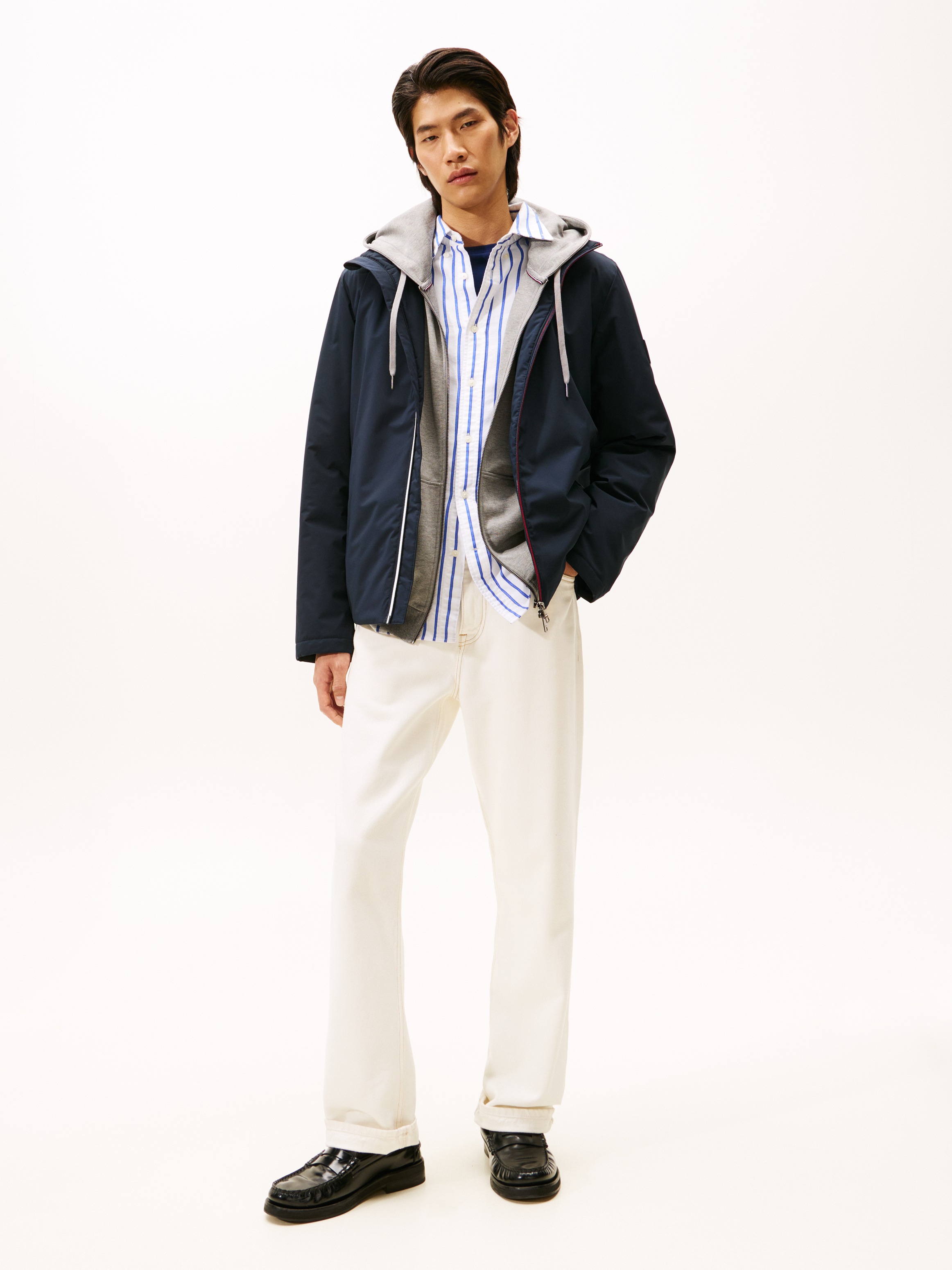 Thumbnail - Tommy Hilfiger Funktionsjacke "HOODED JACKET" mit Kapuze Kapuzenjacke Freizeitjacke Übergangsjacke Funktionsjacke