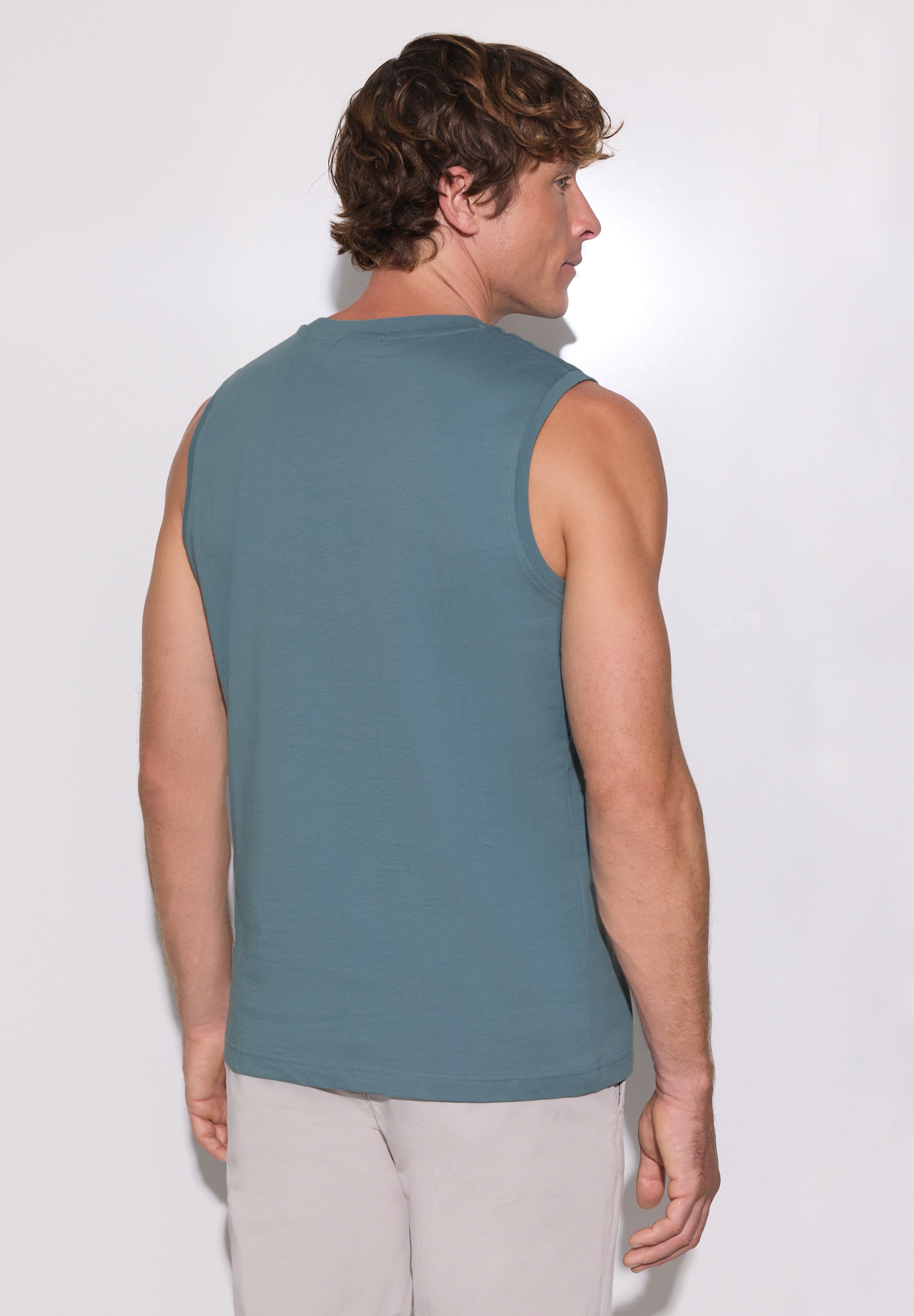 STREET ONE MEN Tanktop aus reiner Baumwolle
