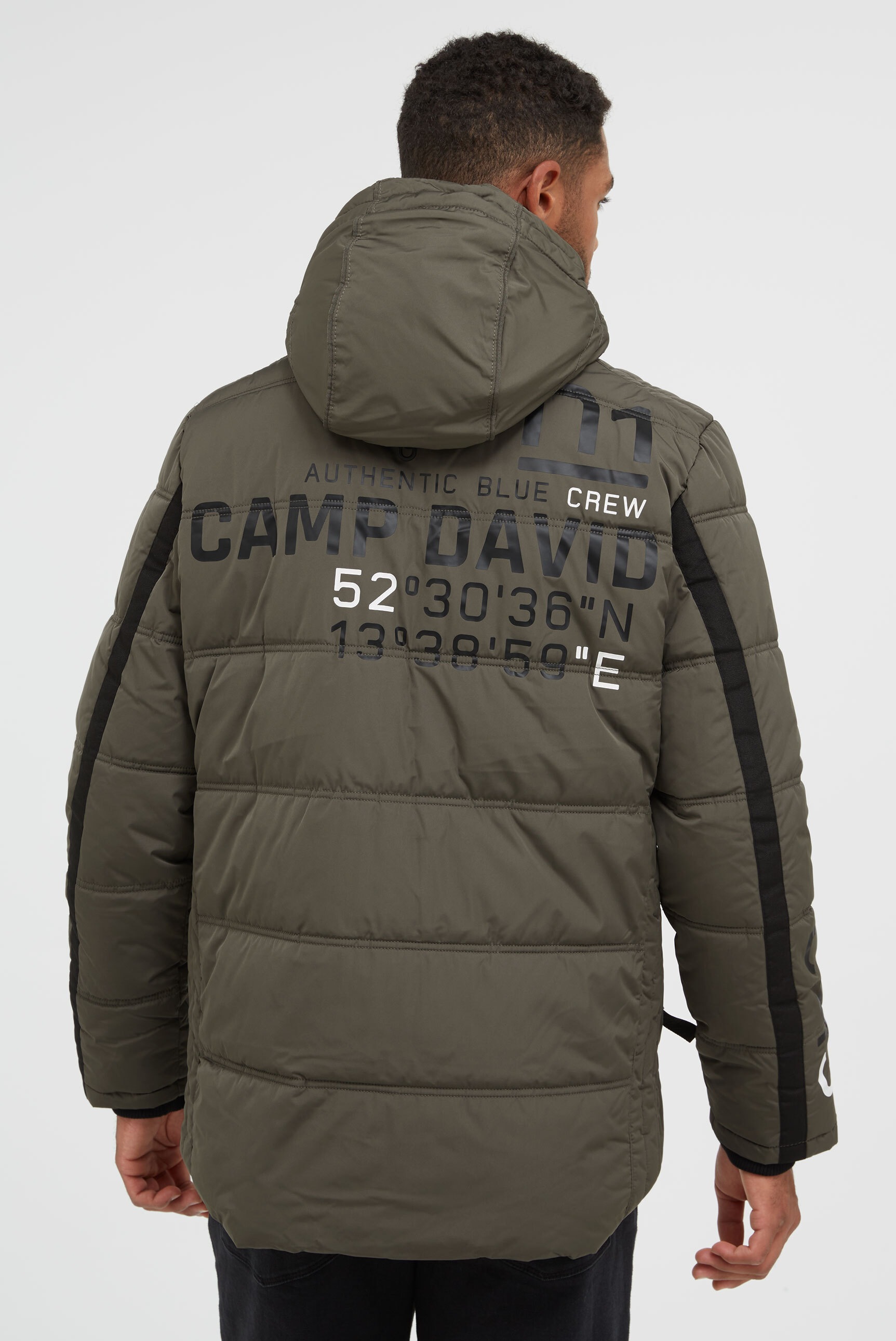 CAMP DAVID Winterjacke mit Kapuze mit Innentaschen günstig online kaufen