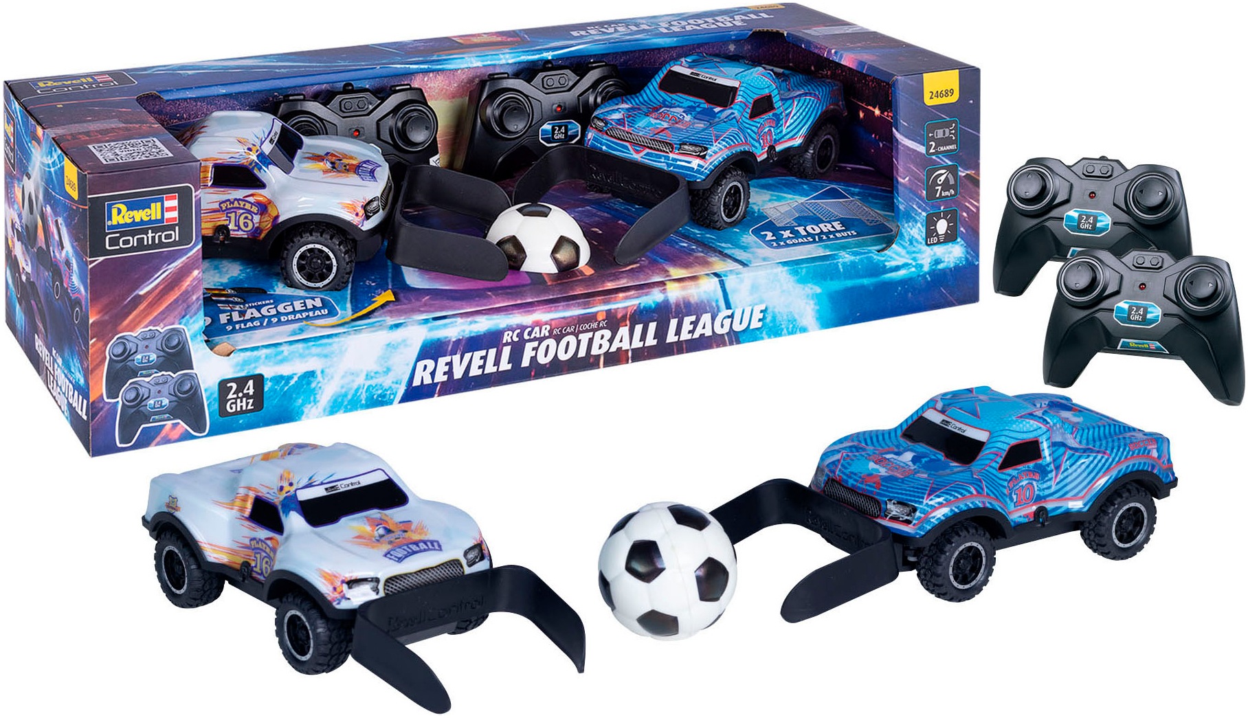Revell® RC-Auto »Revell® control, Football League, 2,4 GHz«, mit LED-Licht