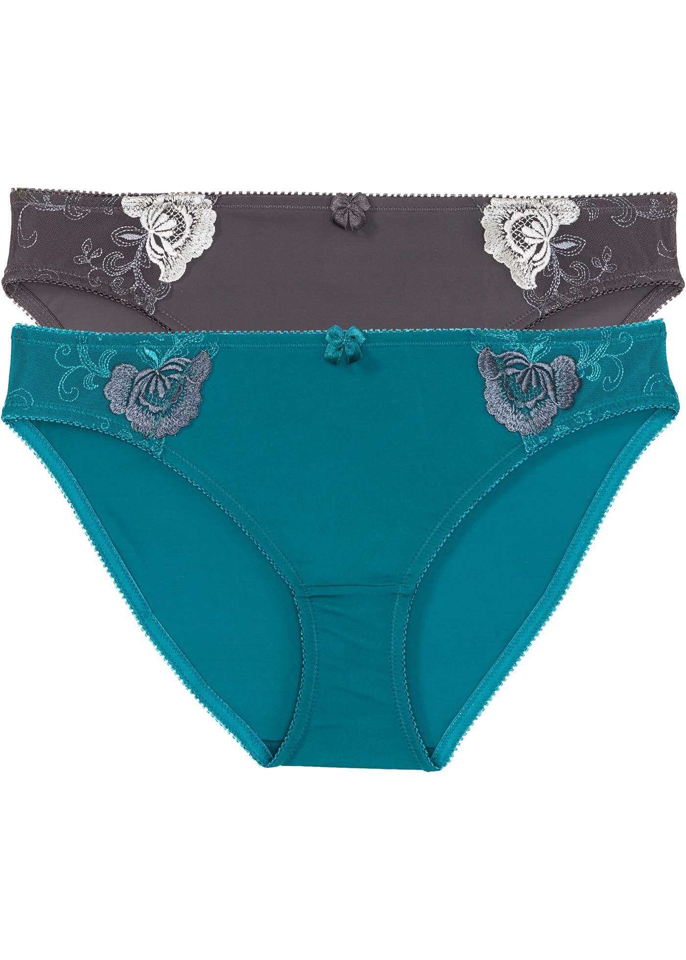 bonprix Packung, 2 Stk. klassischer Stil, bequeme Passform, aus Polyamid und Elasthan