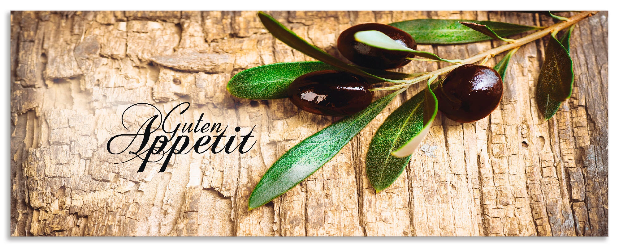Artland Küchenrückwand "Oliven Guten Appetit", (1 tlg.), Alu Spritzschutz m günstig online kaufen