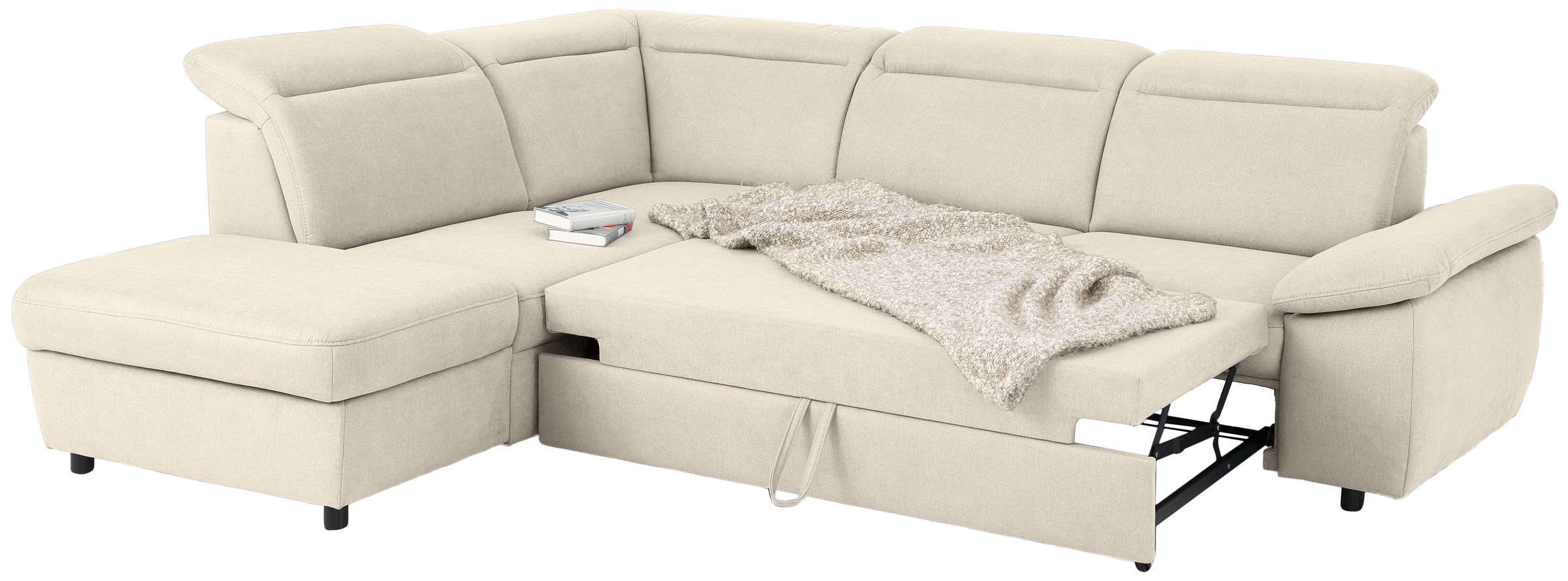 Home affaire Ecksofa »Mauritius L-Form«, mit Ottomane, mit Kopfteil- und Armlehnverstellung