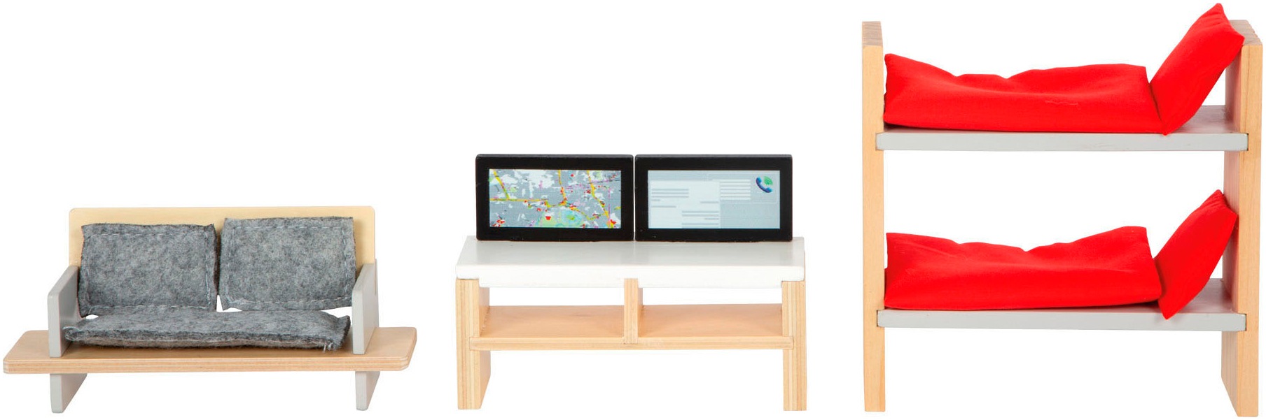 Small Foot Spielwelt »Große Feuerwache mit Zubehör« batteriebetriebenes Sound- & Lichtmodul für realistische Einsätze