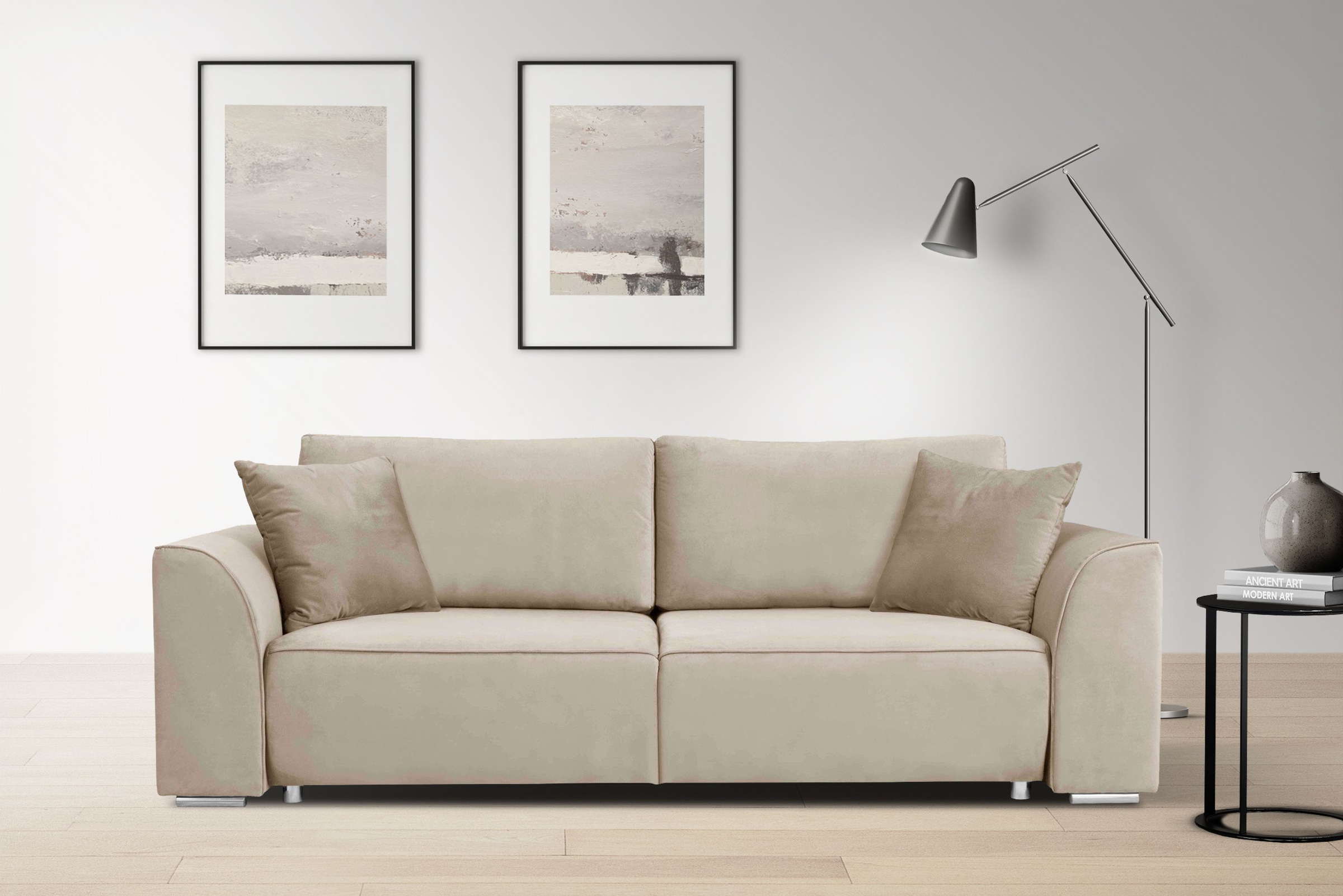 OTTO home 3-Sitzer "BEATRICE, B: 250 cm - wahlweise mit Bettfunktion" u. Be günstig online kaufen