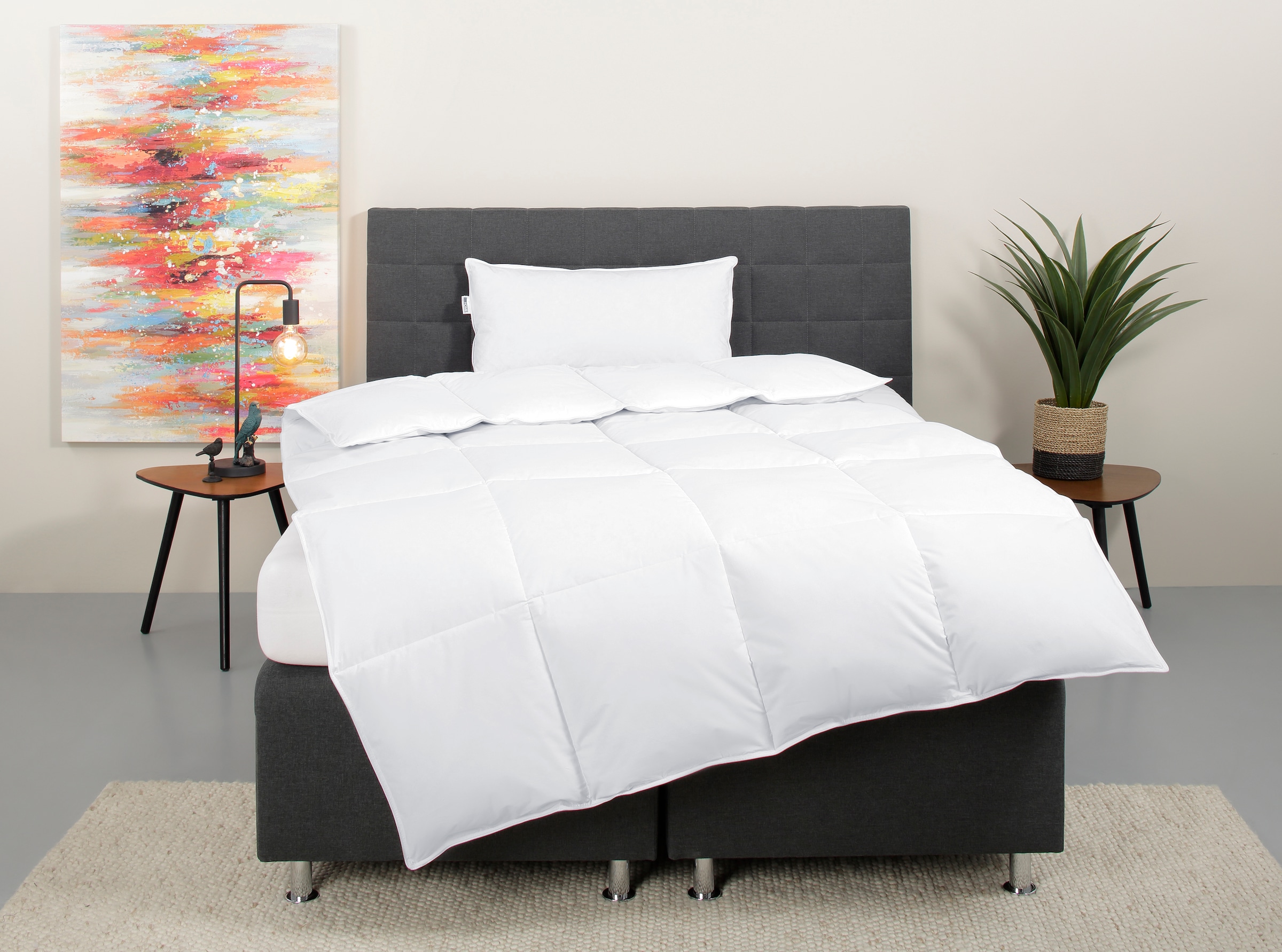 OTTO home Daunenbettdecke + Kopfkissen "Cyra Set, Bettdecke 135x200 & 155x2 günstig online kaufen