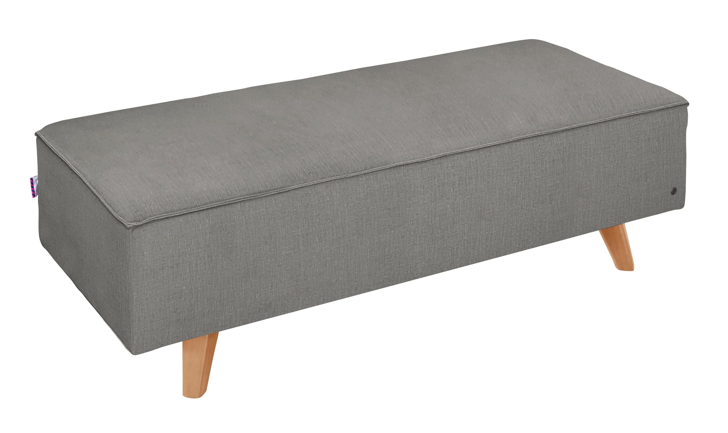 TOM TAILOR HOME Hocker »NORDIC CHIC«, mit Kedernaht, Breite 137 cm, Füße Buche natur