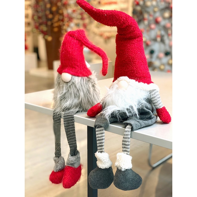 my home Weihnachtsfigur »Elfen Paar, Weihnachtsdeko«, Wichtel sitzend  kaufen | BAUR